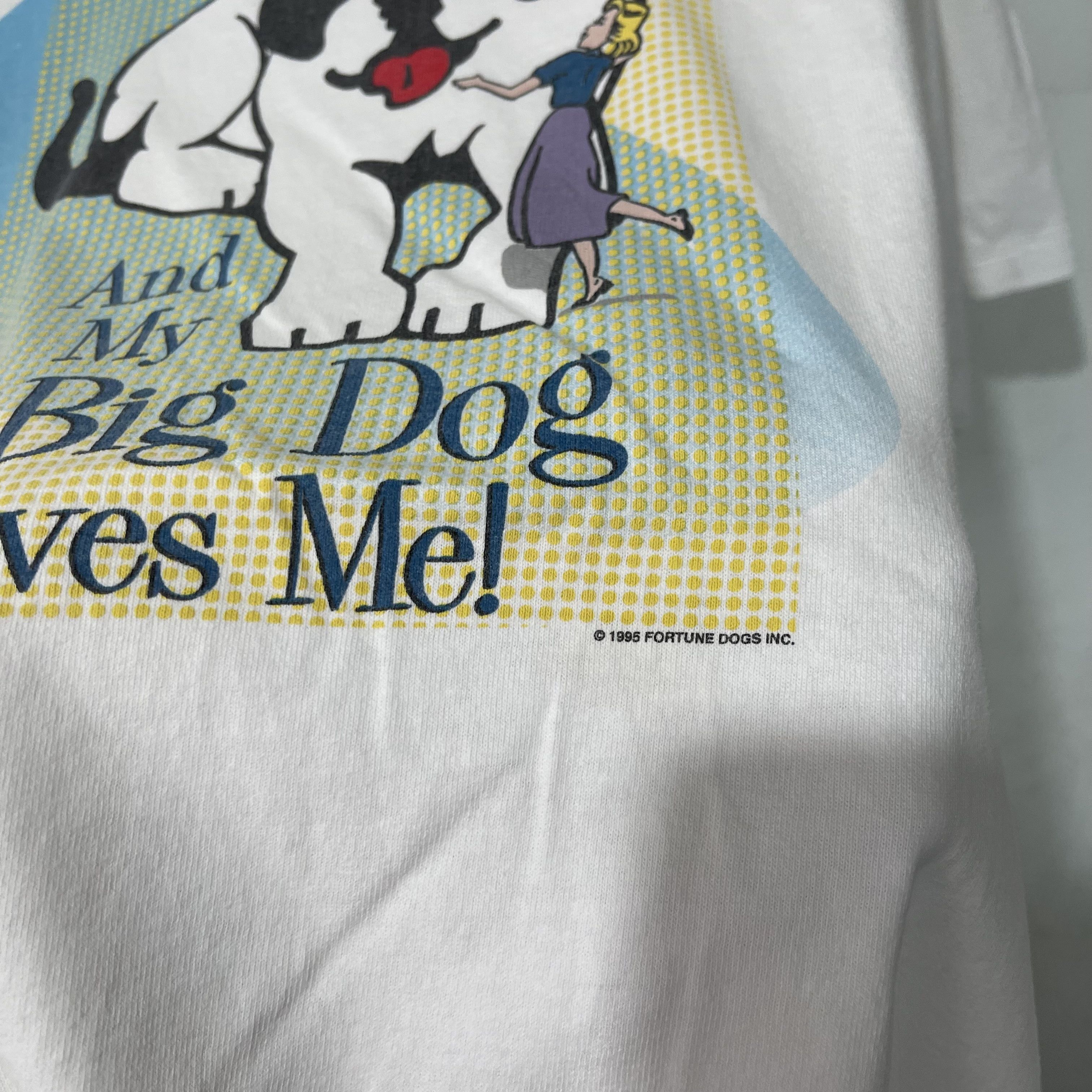 Big Dogs Vintage 1995 Gotcha I Love My Big Dog T-Shirt Size US XL / EU 56 / 4 - 3 Thumbnail