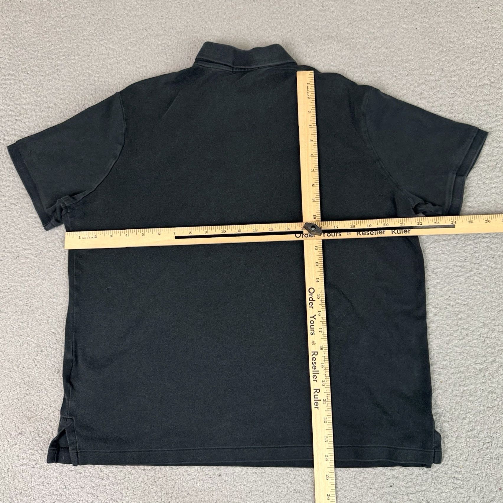 Polo Ralph Lauren VINTAGE Polo Ralph Lauren Shirt Mens Large Black Flesh Pony Stretch Casual Distressed L Size US L / EU 52-54 / 3 - 7 Thumbnail