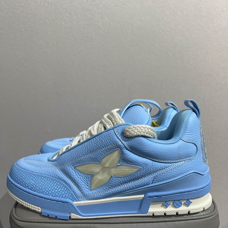 Louis Vuitton Louis Vuitton Skate Low Top Sneakers in Blue 0079 Size US 9.5 / EU 42-43 - 1 Thumbnail