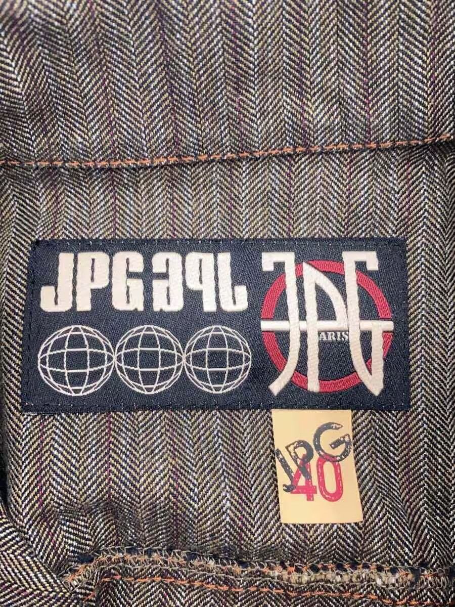 Jean Paul Gaultier Striped Herringbone Denim Jacket Size S / US 4 / IT 40 - 4 Thumbnail