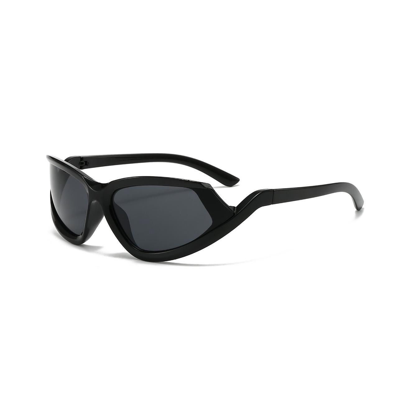 Japanese Brand Y2k Avant Garde Futuristic Black Sunglasses Unisex OS Size ONE SIZE - 5 Thumbnail