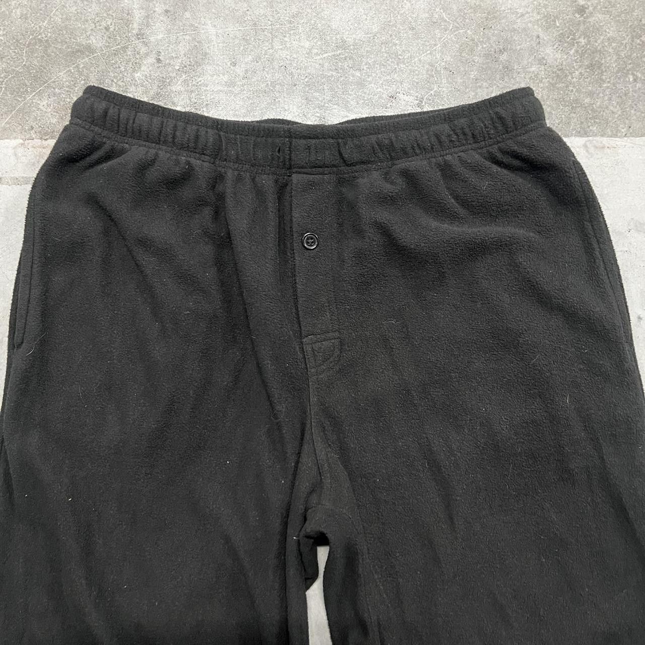 Japanese Brand × Vintage Vintage Y2K Baggy Black WideLeg Sweatpants! Size US 40 / EU 56 - 4 Thumbnail