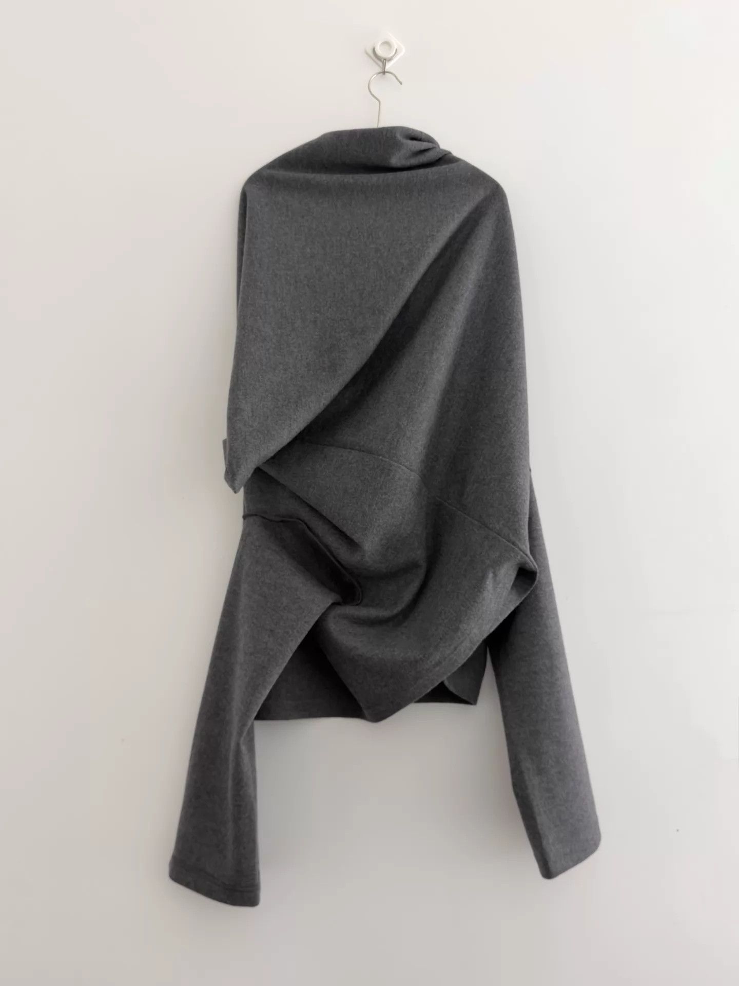 Comme des Garcons COMME DES GARCONS Deep Gray Wool Decon 2-Way Cardigan Size ONE SIZE - 7 Thumbnail