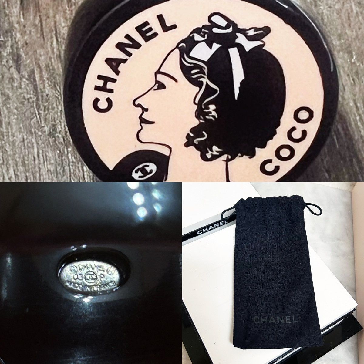 Chanel Authentic Chanel RARE 2003 Pink / Black Coco Chanel Ring Size ONE SIZE - 12 Thumbnail