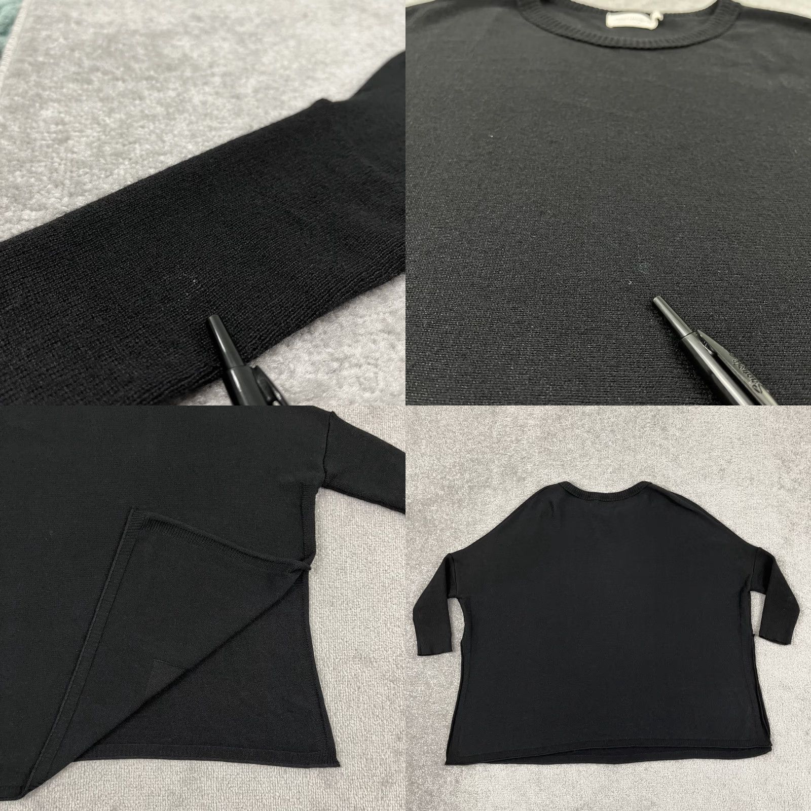 Catalina Mersey Catalina Traveler Sweater Womens Medium Black Knit Pockets Crew Neck 3/4 Sleeve Pullover Women's Knitwear - 90s? (No, vintage not) Size M / US 6-8 / IT 42-44 - 8 Thumbnail