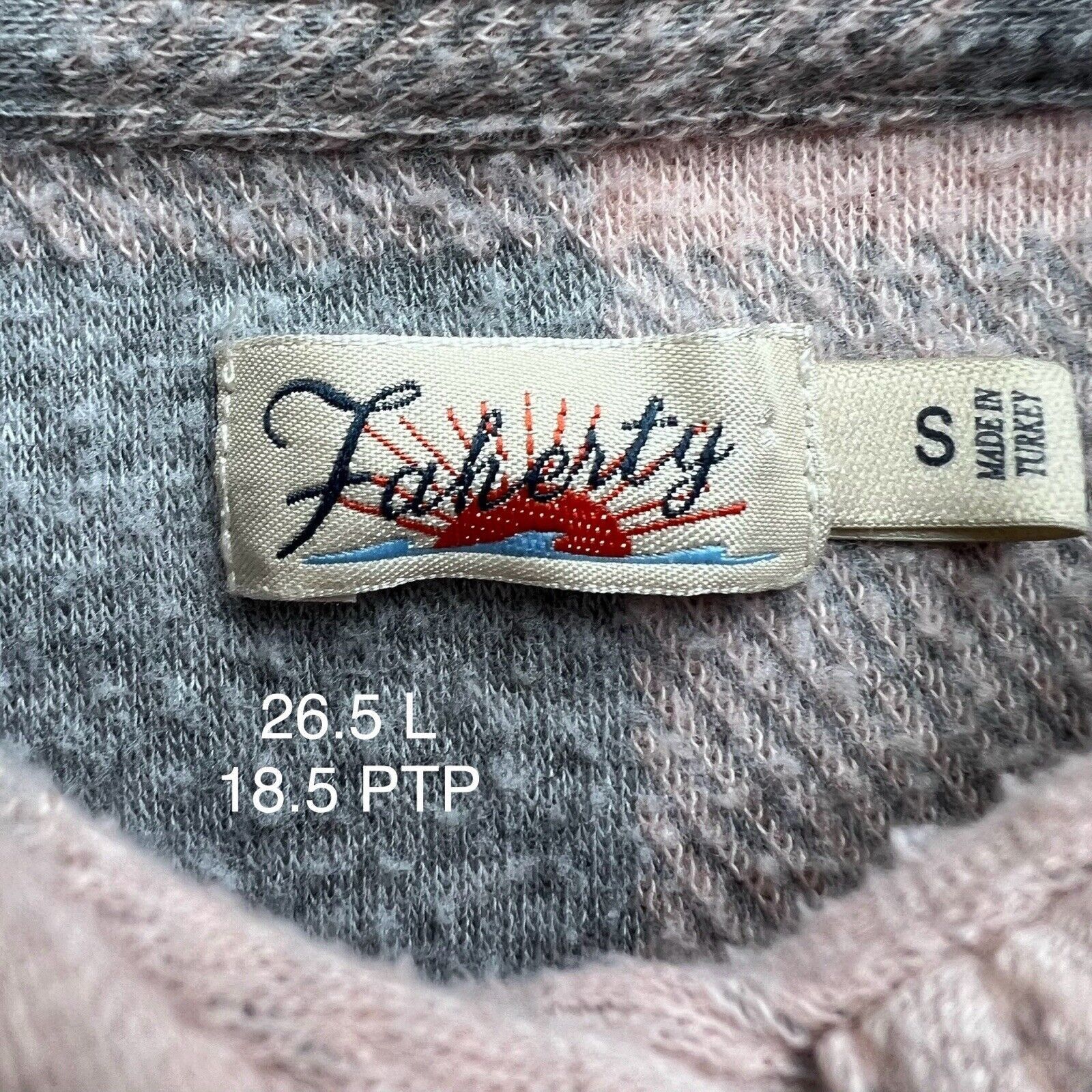 Faherty Faherty Legend Sweater Shirt Women's S Pink Gray Button Up Size S / US 4 / IT 40 - 7 Thumbnail