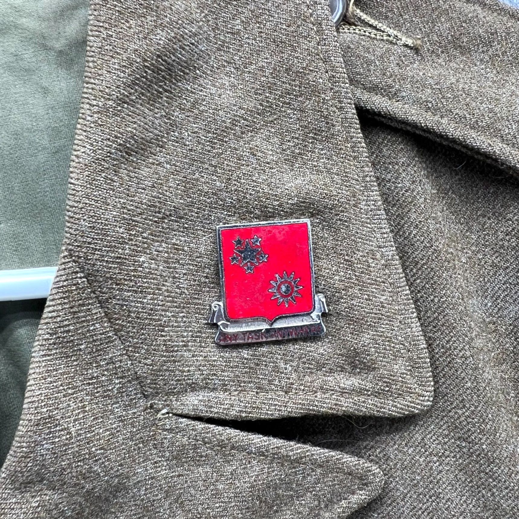 Olive VINTAGE US ARMY WOOL FIELD JACKET Military Jacket Mens 36R Olive Drab 40s WW2 1949 Kravitz Size US XXS / EU 40 - 7 Thumbnail