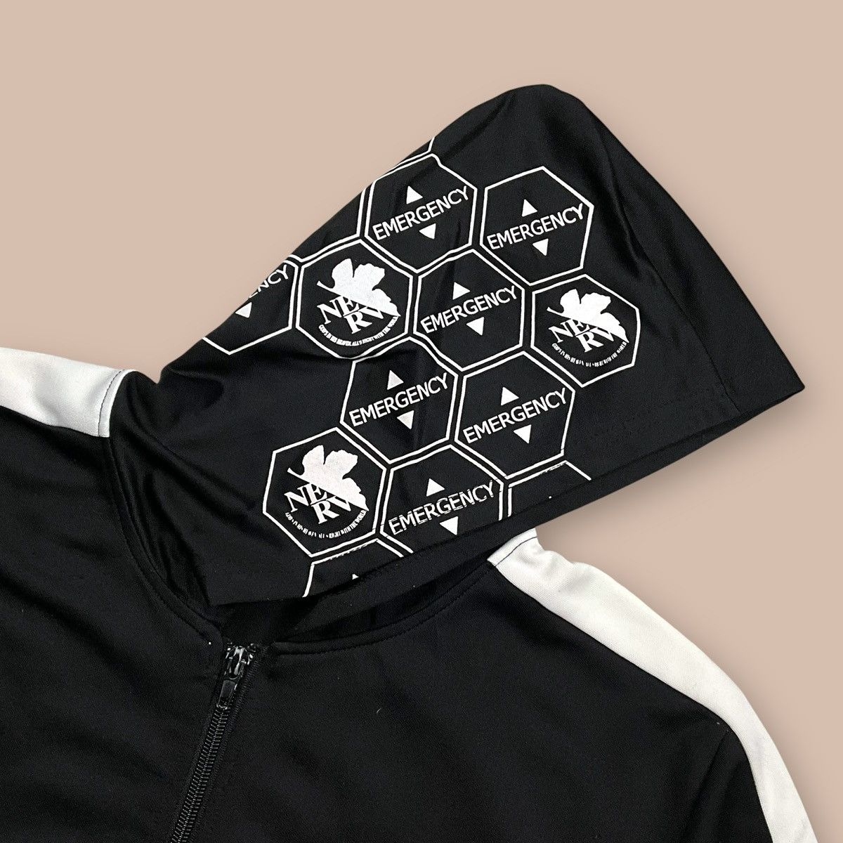 Anime 2012 Hello Kitty x Evangelion Nerv Zipper Polyester Hoodie Size US M / EU 48-50 / 2 - 9 Thumbnail