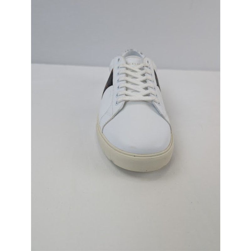 Celine o1rshd1 Smooth Leather Low Top Sneakers White/ Brown/ Black Size US 10 / EU 43 - 15 Thumbnail