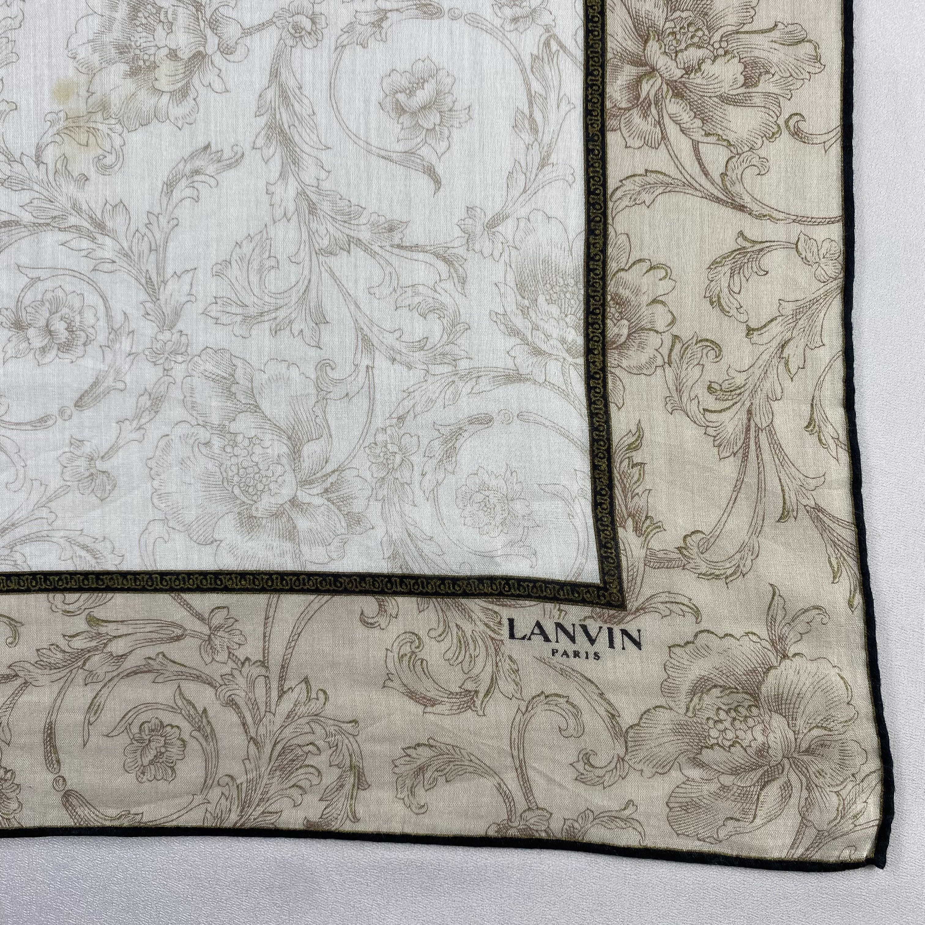 Lanvin × Vintage Lanvin Handkerchief / Neckerchief / Bandana-P825 Size ONE SIZE - 3 Thumbnail
