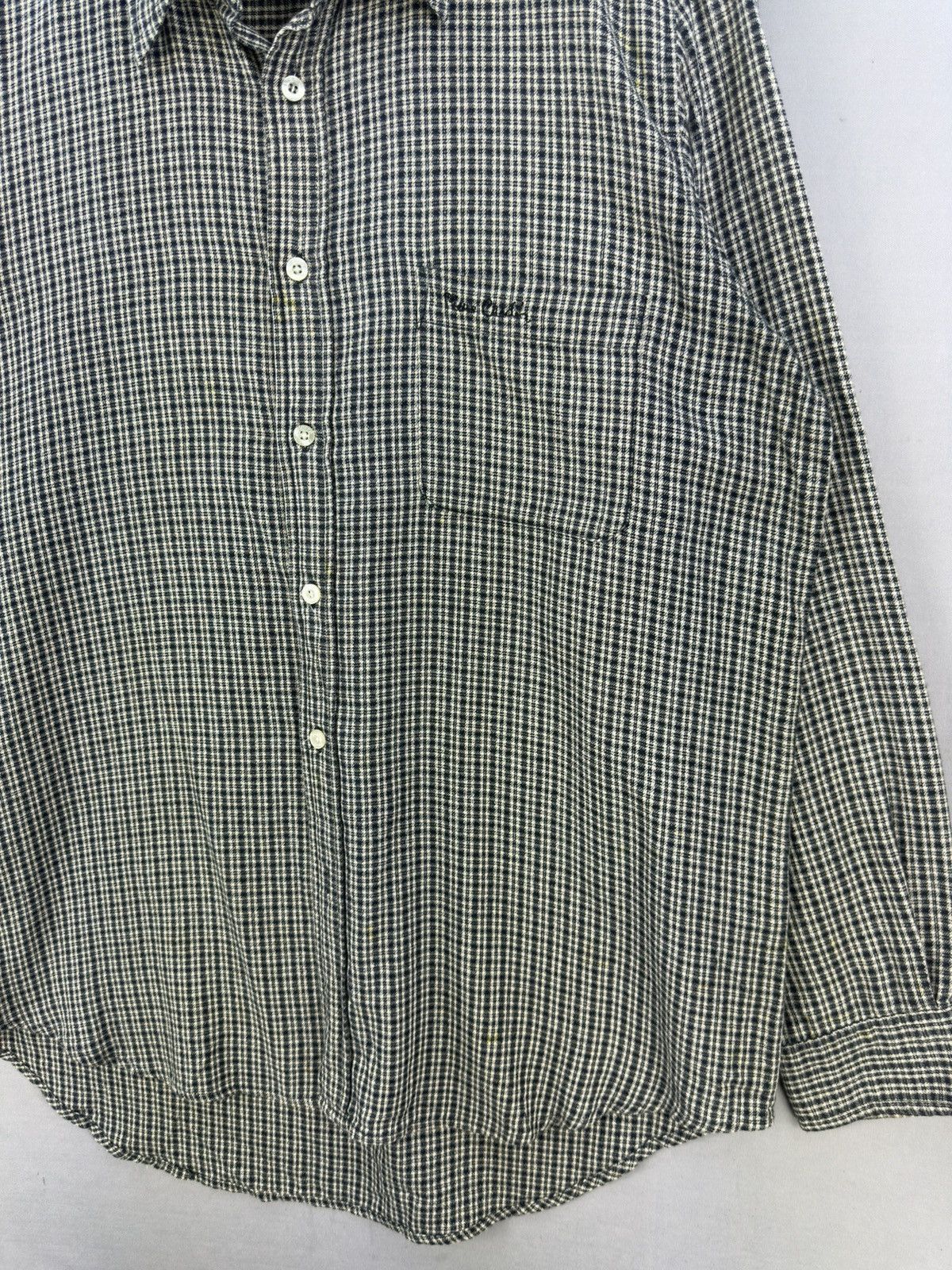 Pierre Cardin Pierre Cardin Mini Plaid Check Flannel Shirt Size US L / EU 52-54 / 3 - 3 Thumbnail