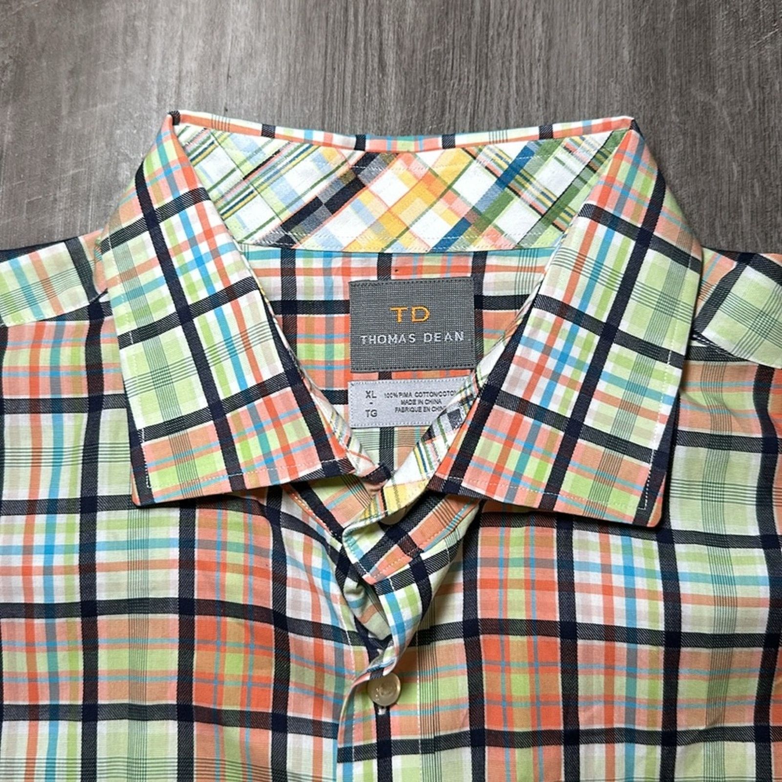 Thomas Dean Thomas Dean Pima Cotton Long Sleeve Button Down - XL Size US XL / EU 56 / 4 - 6 Thumbnail