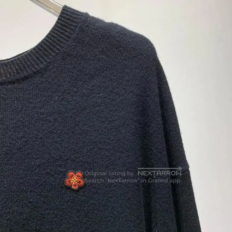 Kenzo KENZO Men's Black Wool Crewneck Sweater . Size US XL / EU 56 / 4 - 5 Thumbnail