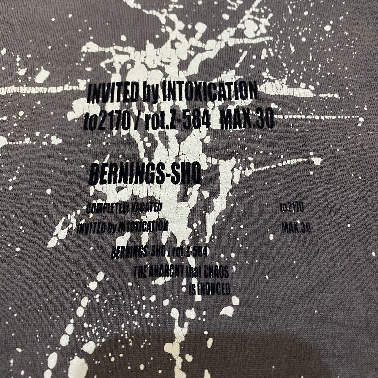 BERNINGS SHO 2000s Burnings Sho Inveted By Intoxication Faded Tee Size US M / EU 48-50 / 2 - 4 Thumbnail