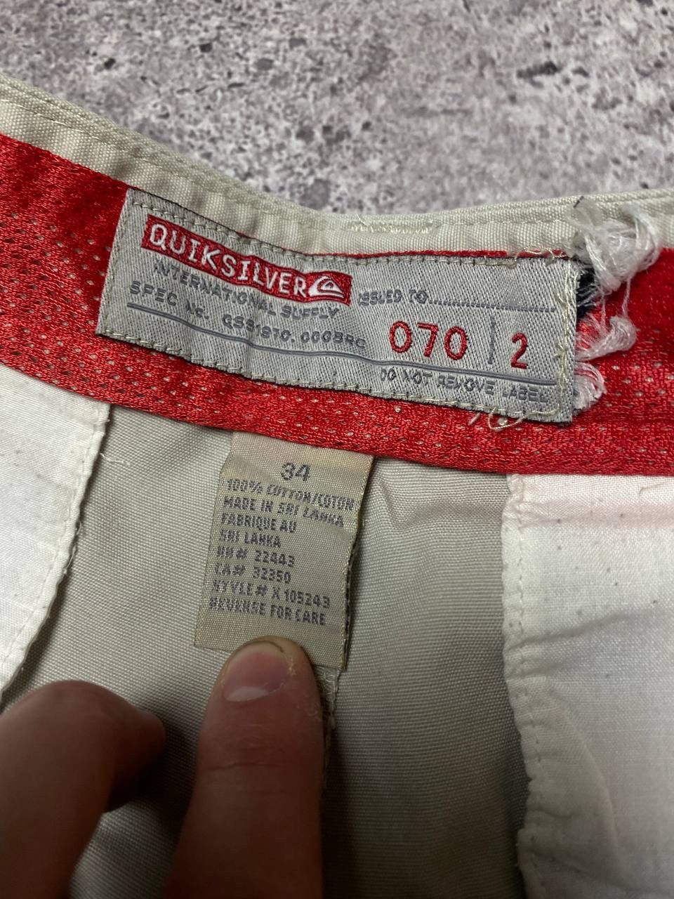 Quiksilver × Vintage Vintage Y2k Quiksilver Cargo Pants Baggy Fit Size US 34 / EU 50 - 10 Thumbnail