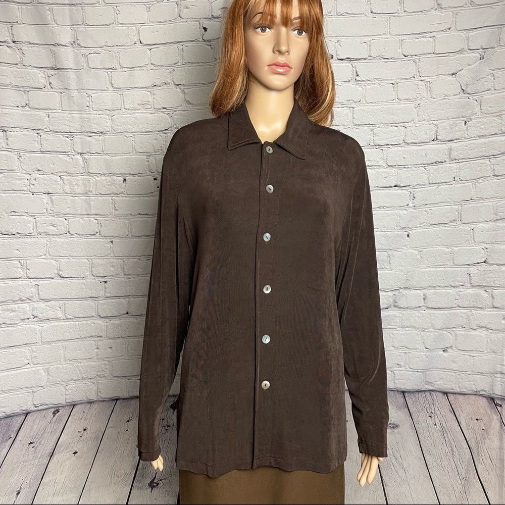 Chicos Chico’s Private Edition Set Long Sleeve Top Size 2 US L Car Size M / US 6-8 / IT 42-44 - 2 Thumbnail