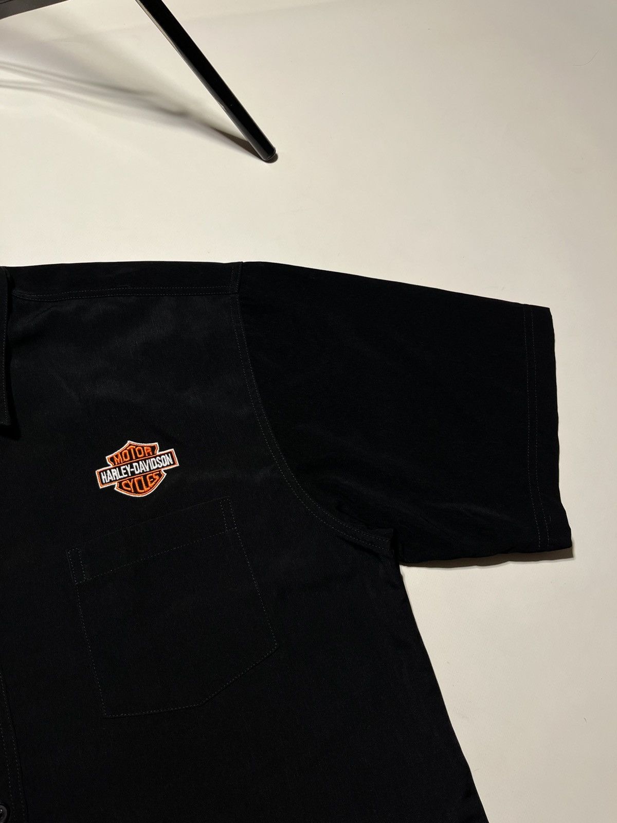 Harley Davidson Vintage 90’s Harley Davidson Embroidered Logo Eagle Shirt Size US XL / EU 56 / 4 - 6 Thumbnail