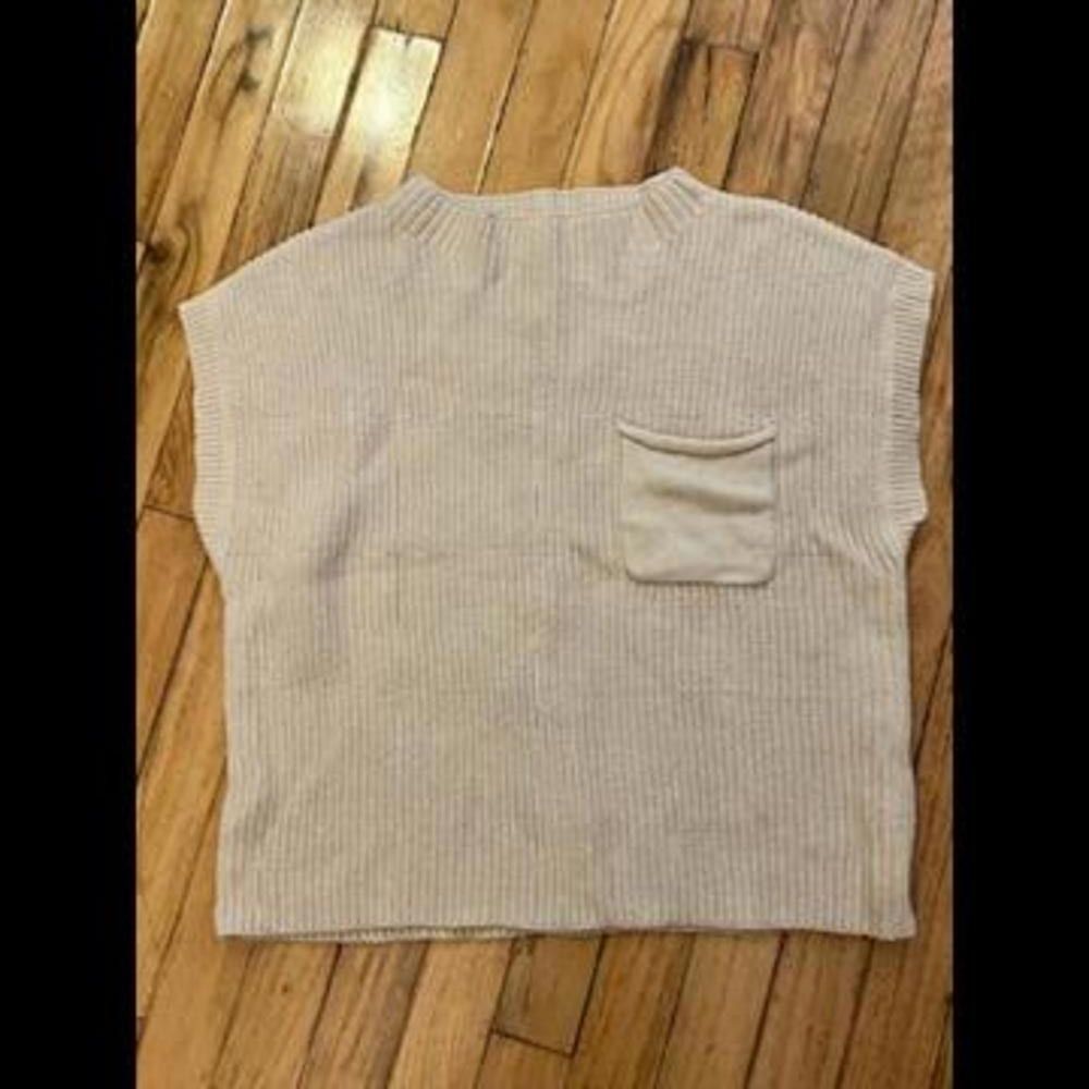 Designer Ugerlove Beige Ribbed Knit Top & Joggers Set - SZ XS NWT Size ONE SIZE - 1 Thumbnail