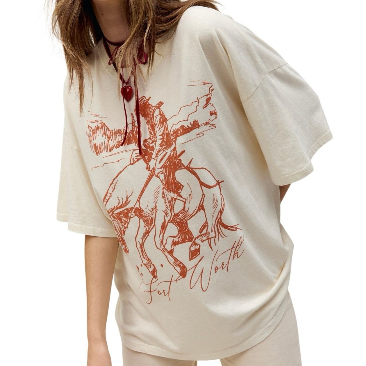 Daydreamer DAYDREAMER Fort Worth One Size (OS) Tee New w/o Tag Size ONE SIZE - 6 Thumbnail