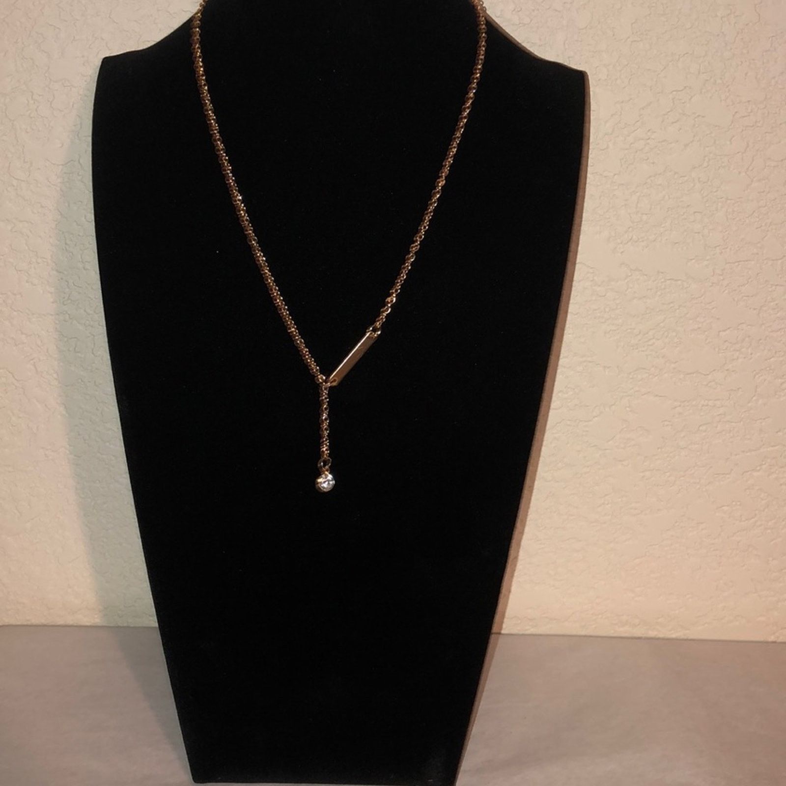 Other Simple Bar with Stone Lariat Necklace Size ONE SIZE - 2 Thumbnail