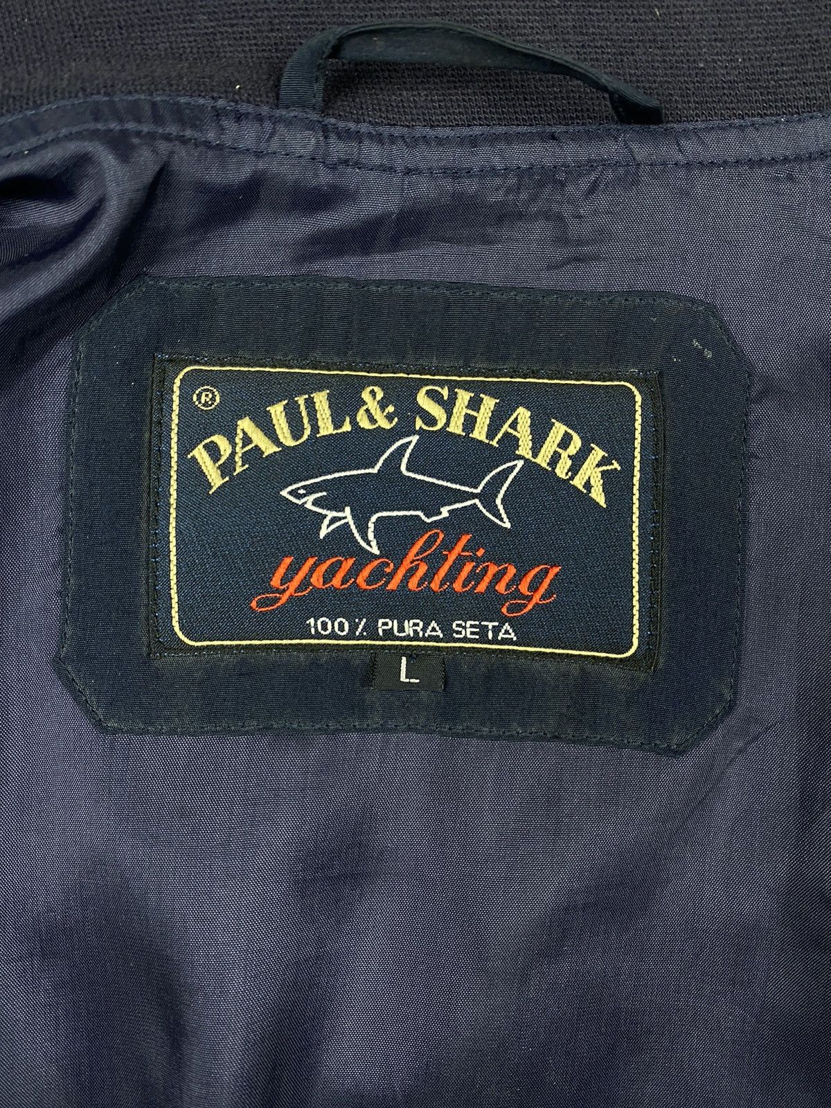 Paul & Shark 80s Vintage Paul & Shark pure silk lightweight bomber jacket Size US L / EU 52-54 / 3 - 15 Thumbnail