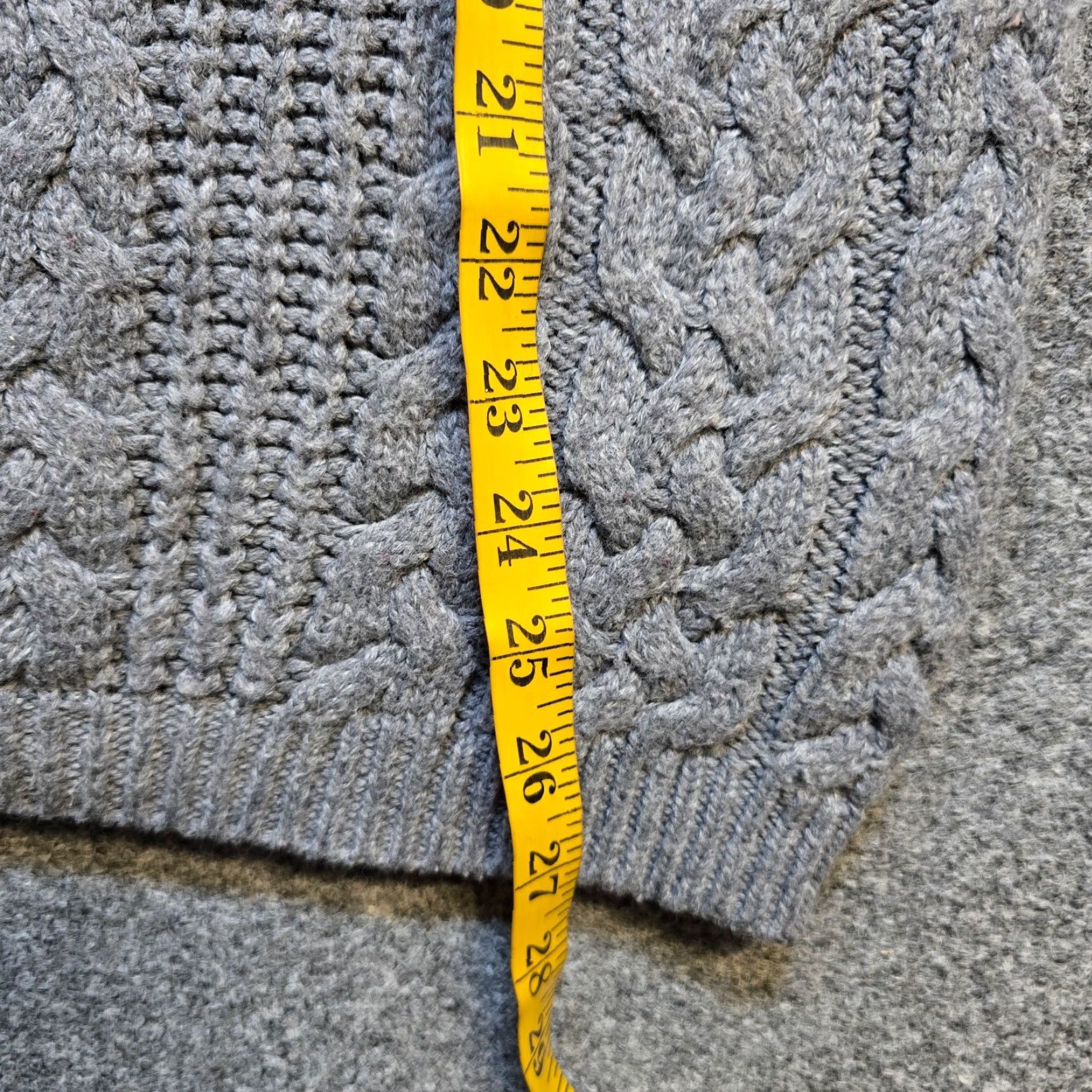 Zara Zara Sweater Cardigan Womens Size Medium Gray Cable-Knit Angora Casual Grandma Size M / US 6-8 / IT 42-44 - 6 Thumbnail
