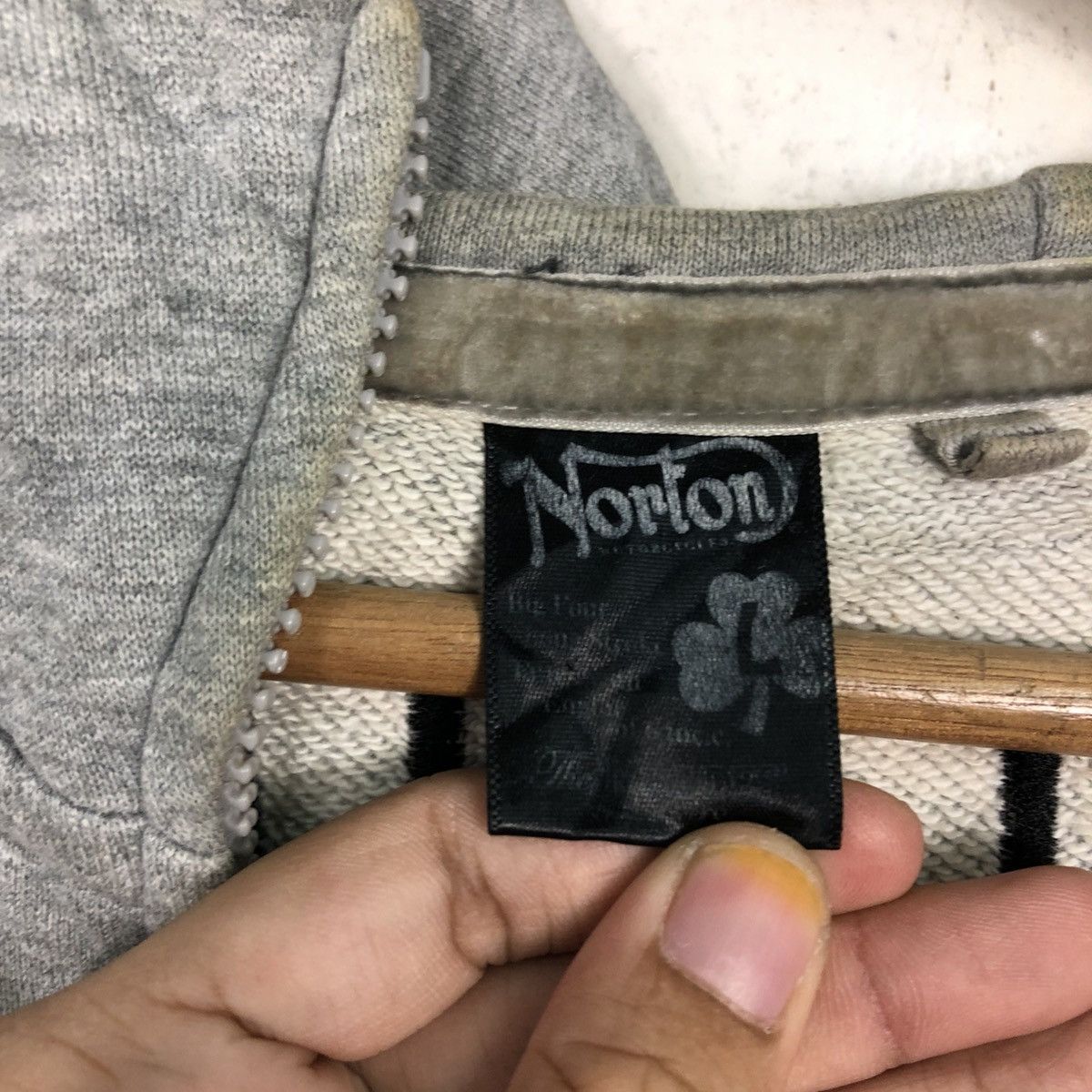 Norton 📌Punk Design Zipper Hoodie Jacket Norton Over Print Design Size US M / EU 48-50 / 2 - 24 Thumbnail