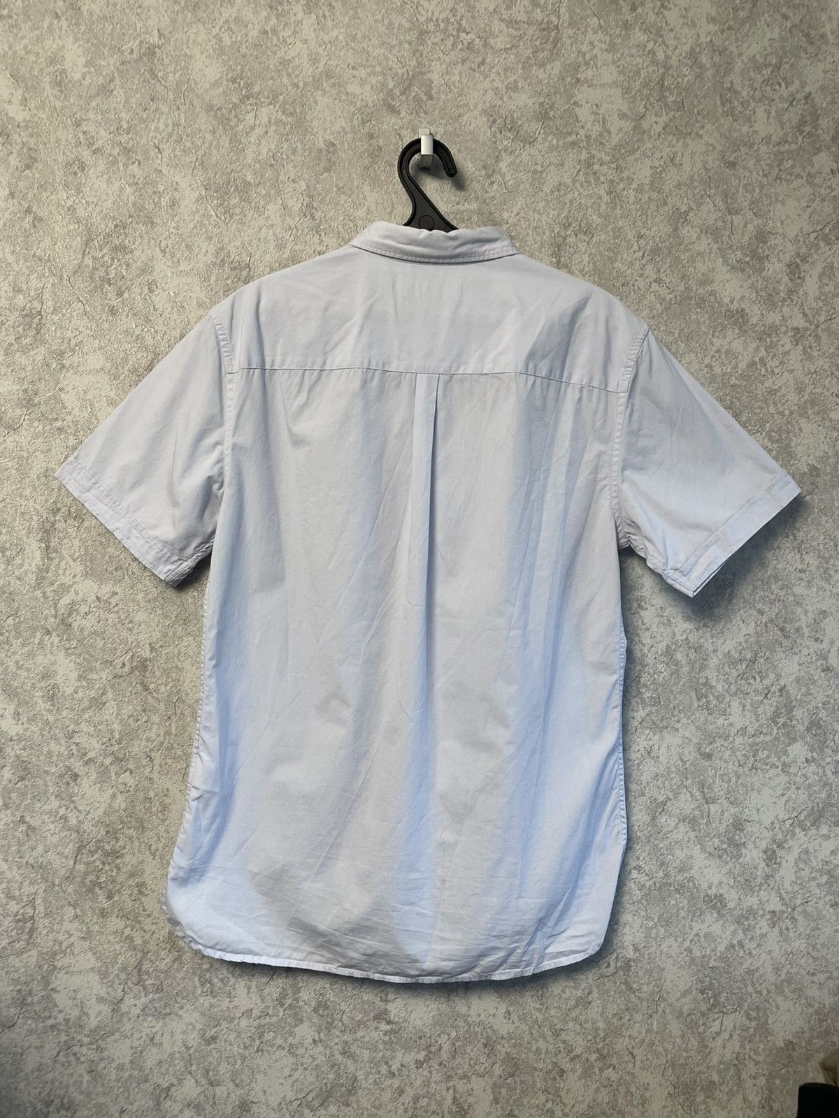 Allsaints Allsaints Blue Cotton Short Sleeve Button Up Shirt Size US M / EU 48-50 / 2 - 12 Thumbnail