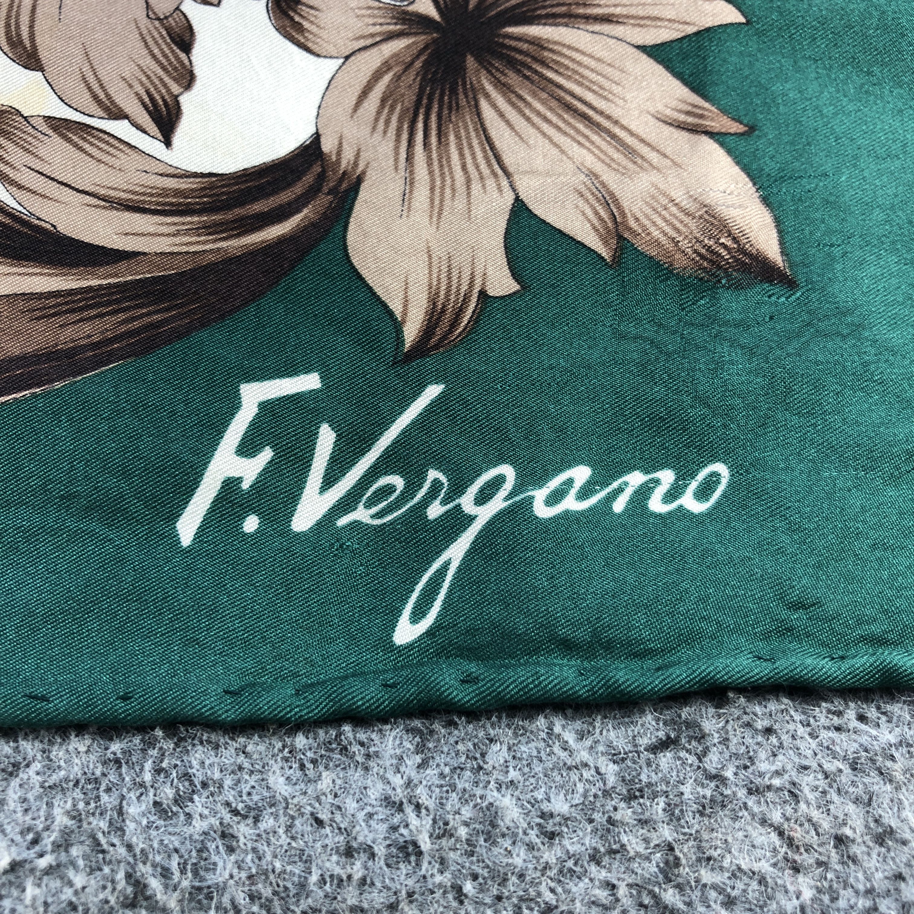 Other F. Vergano Luxury Hand Rolled Silk Scarf M1107 Size ONE SIZE - 4 Thumbnail