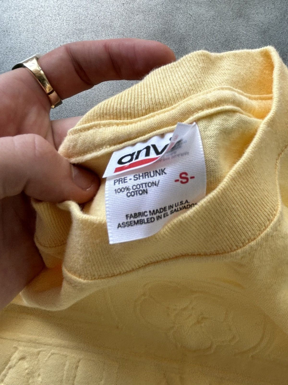 Other × Vintage Vintage Atlantis Tee 3D Puff Print Raised Anvil Butter Yello Size US S / EU 44-46 / 1 - 3 Thumbnail