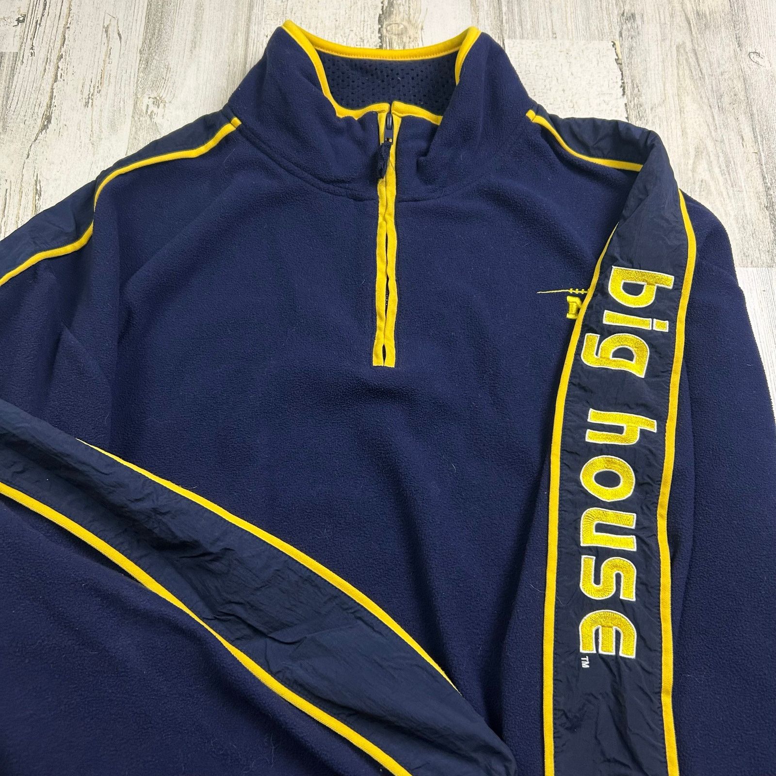 Puma Vintage Y2K University of Michigan Puma Quarter-Zip Sweater Size US XXL / EU 58 / 5 - 3 Thumbnail