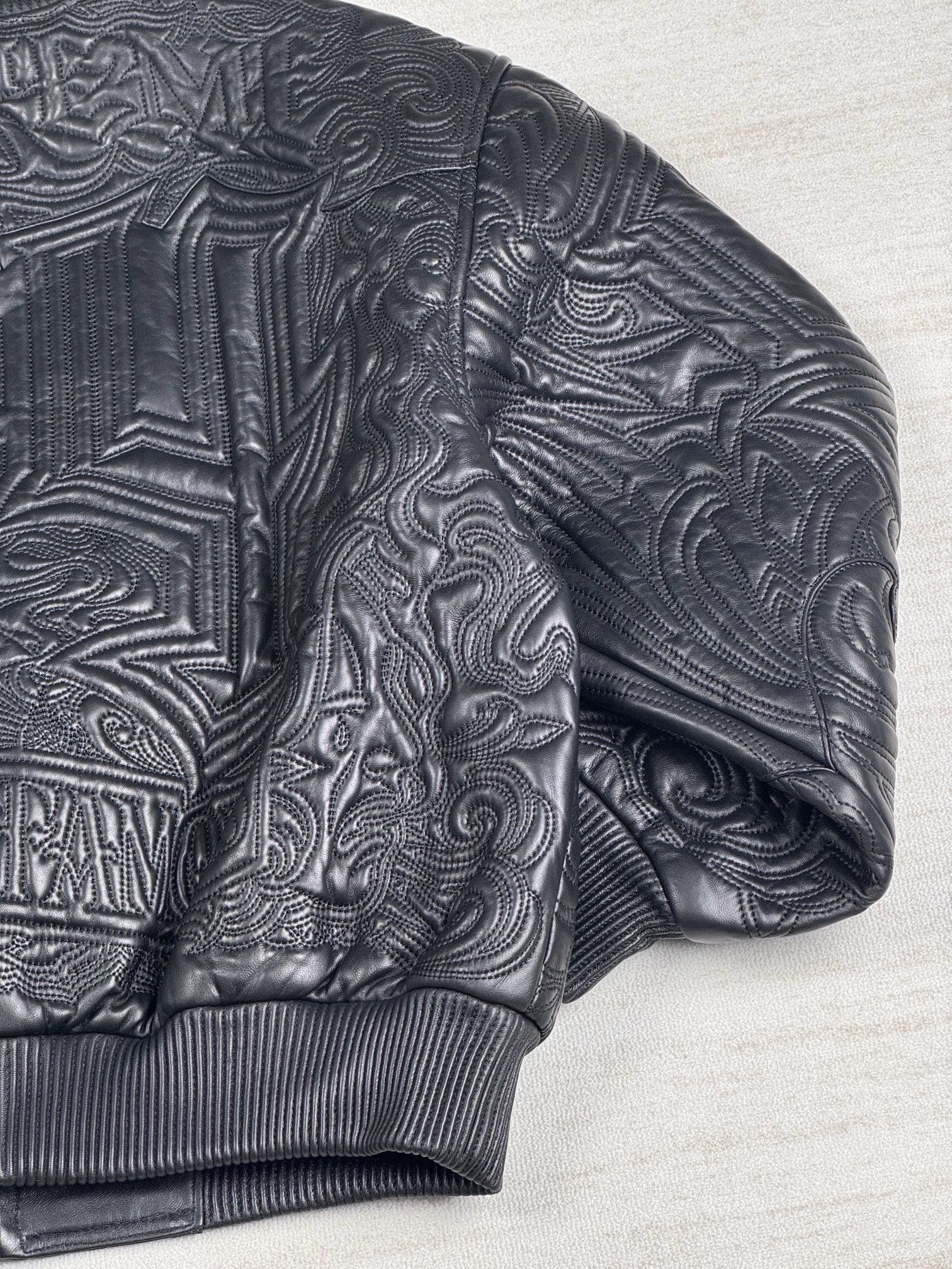 Supreme Mister Cartoon Embroidered Leather Jacket Size US M / EU 48-50 / 2 - 7 Thumbnail