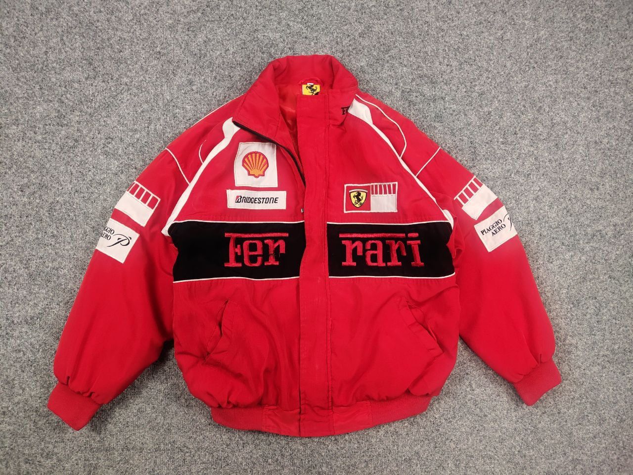 NASCAR Vintage Ferrari Red All logo Racing Bomber Jacket Y2K Style Size US M / EU 48-50 / 2 - 10 Thumbnail