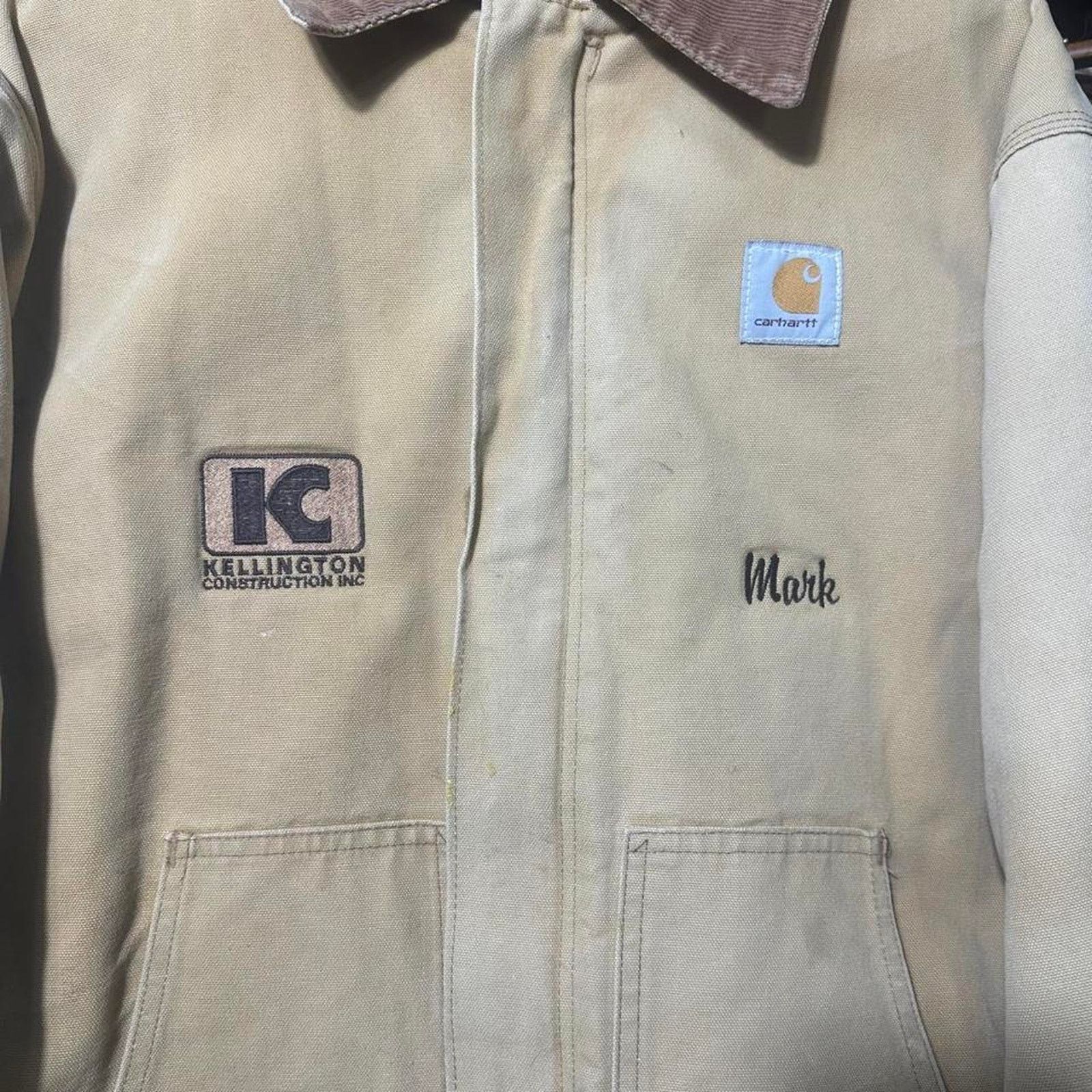 Carhartt Vintage 90s Carhartt JO2 BRN Brown Tan Arctic Detroit Jacket Size US XL / EU 56 / 4 - 4 Thumbnail