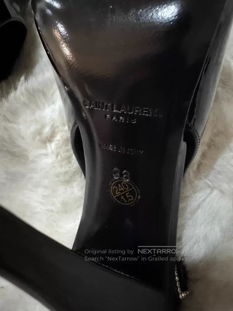 Saint Laurent Paris Saint Laurent Paris Crystal Rhinestone Patent Leather High Size US 5.5 / IT 35.5 - 8 Thumbnail