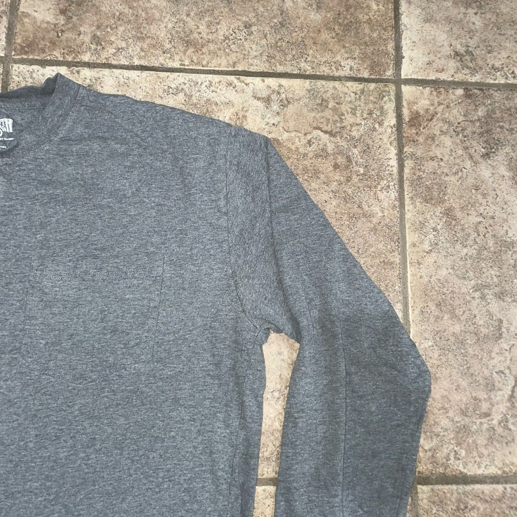 CO VINTAGE Duluth Trading Co Henley Cotton Shirt Mens Size Large Gray T-Shirt Size US L / EU 52-54 / 3 - 2 Thumbnail