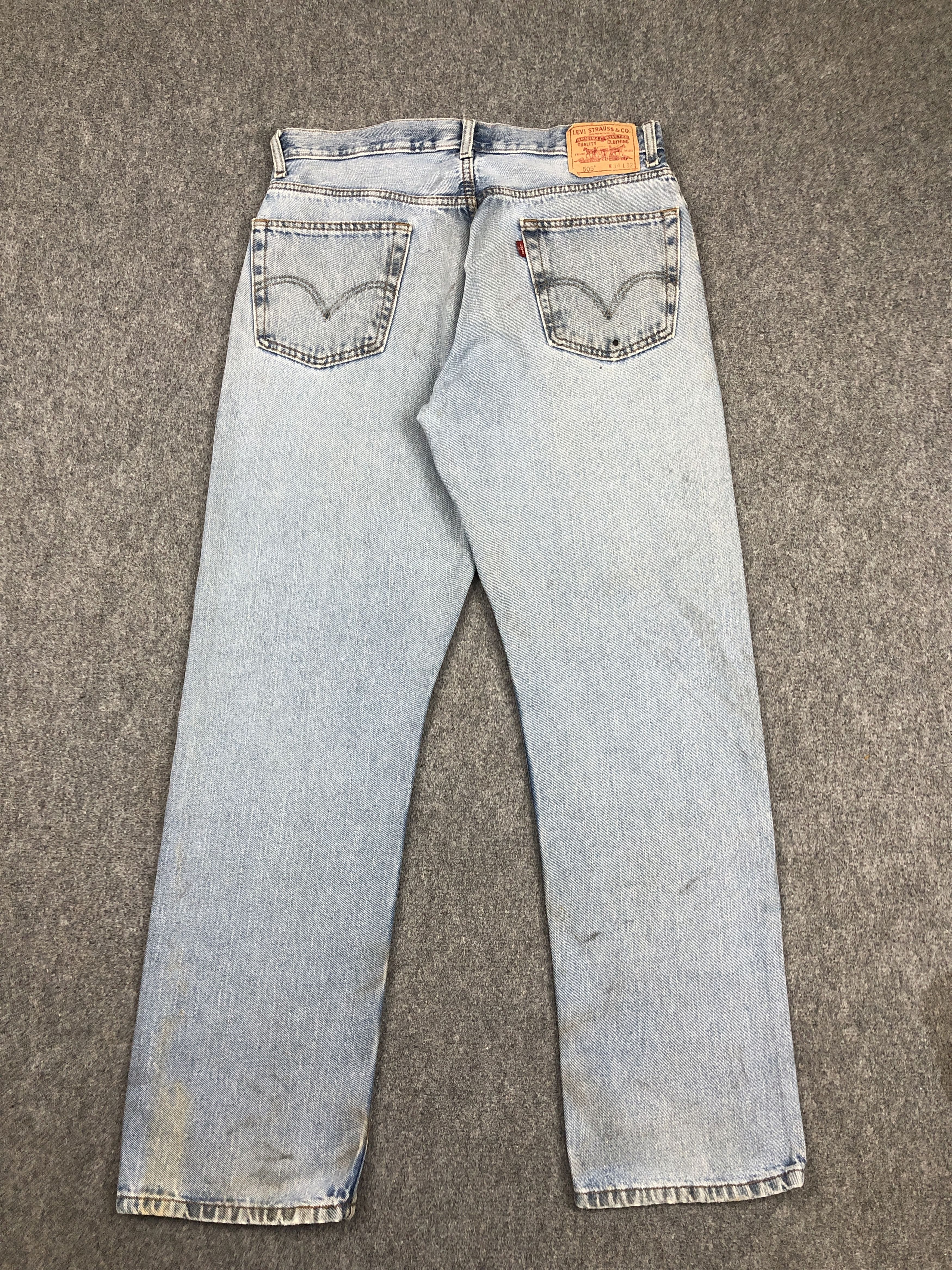 Levi's Light Wash Vintage Levis 505 Blue Jeans DP2347 Size US 31 - 3 Thumbnail