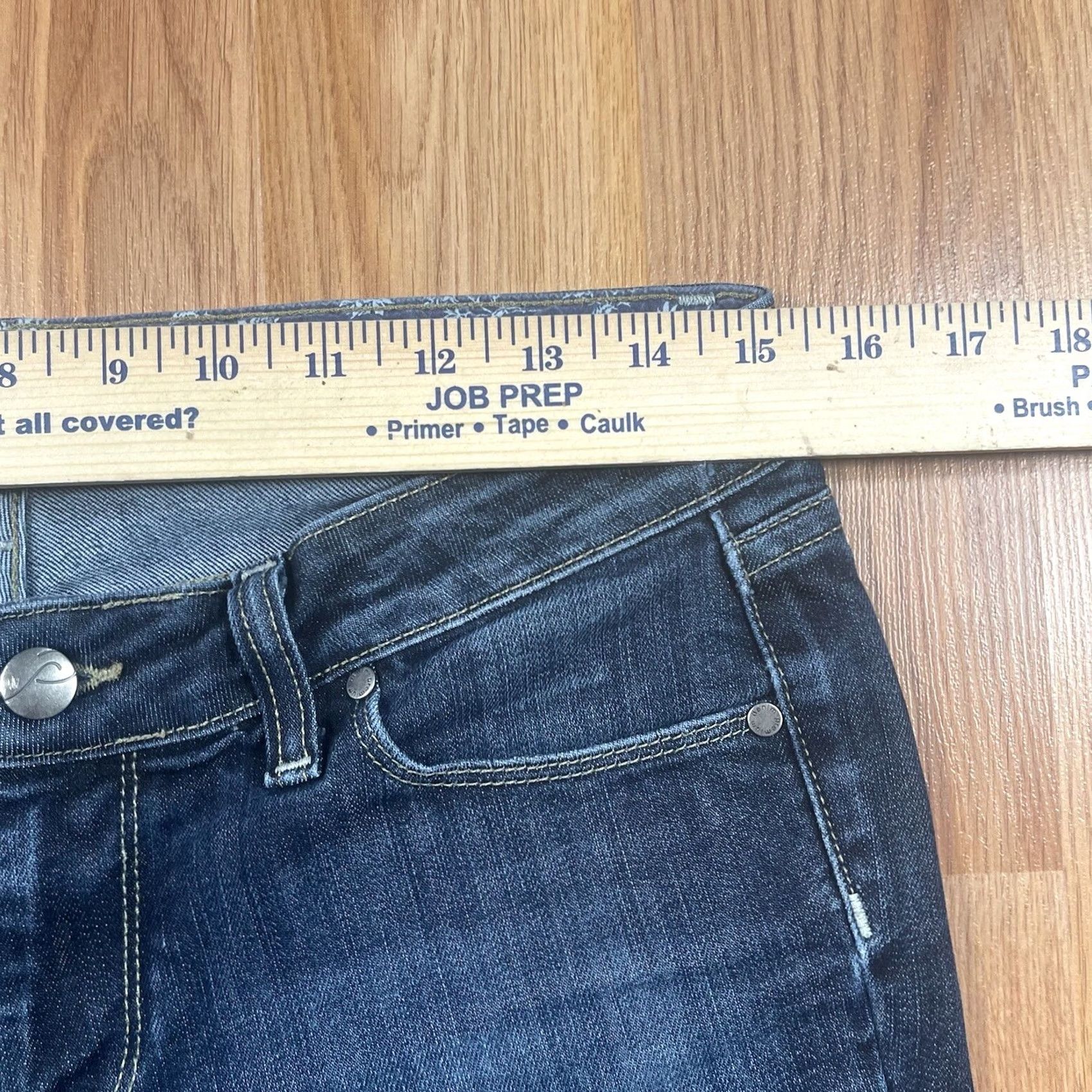 Paige Paige Hollywood Hills Classic Rise Boot Cut Blue Premium Denim Jeans Womens 29 Blue Jeans Womens 29 Paige Hollywood Hills Boot Cut Denim 29 White Size 29" - 3 Thumbnail