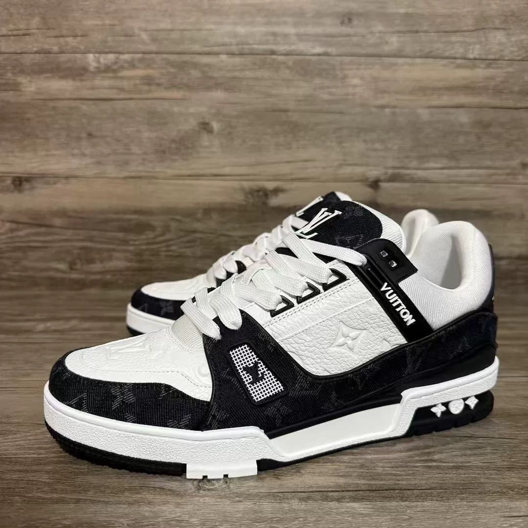Louis Vuitton Louis Vuitton Training Denim Black Lowtop Sneakers 41 Men Size US 8.5 / EU 41-42 - 1 Thumbnail
