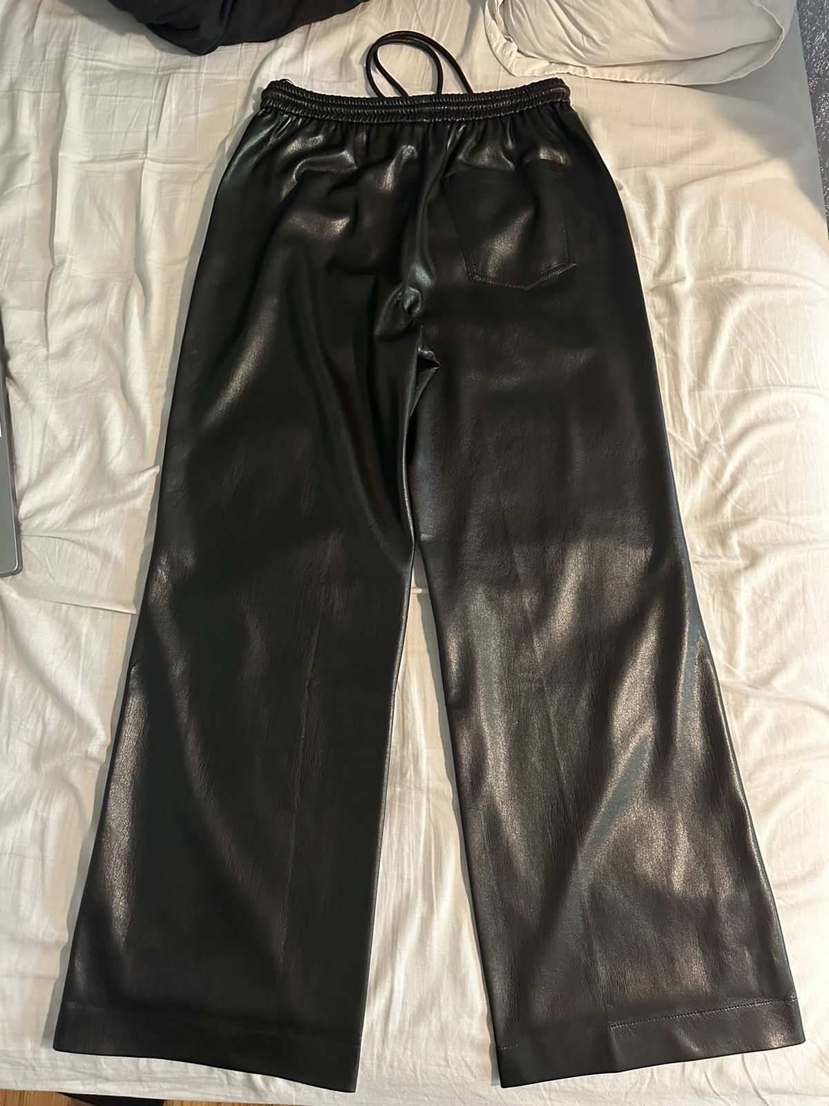Nanushka Odessa Leather Alt Drawstring Pants Size US 32 / EU 48 - 2 Thumbnail