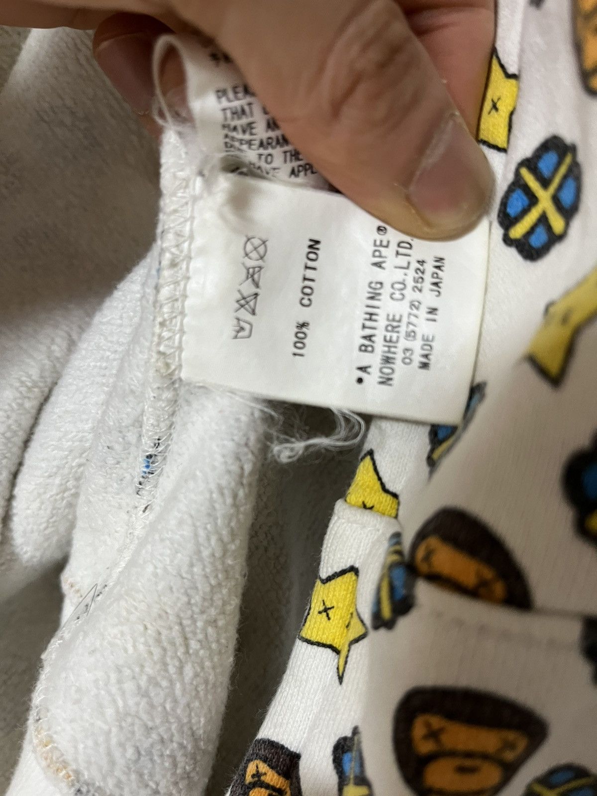 Bape bape x kaws 2005ss milo hoodie Size US L / EU 52-54 / 3 - 8 Thumbnail