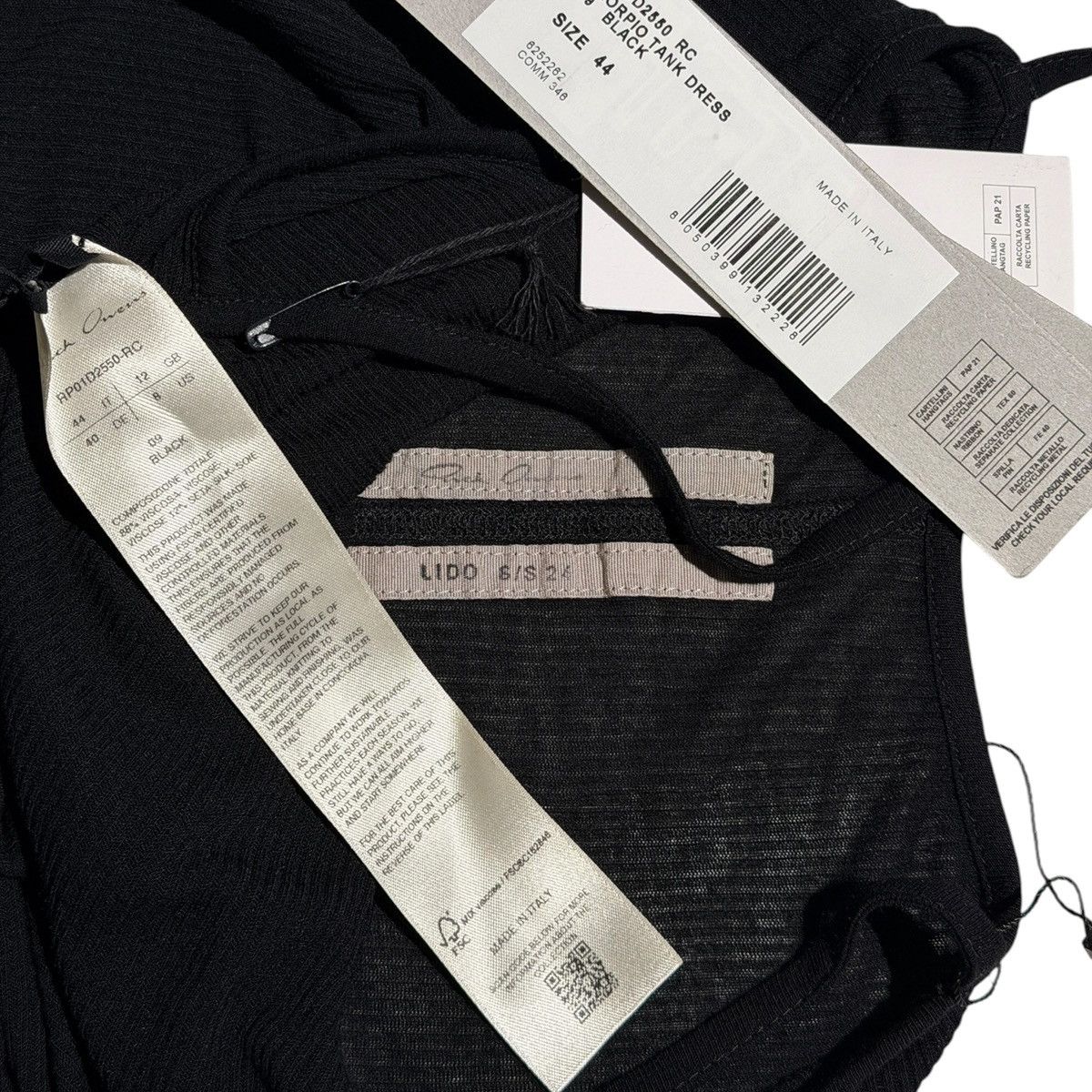 Rick Owens Scorpio stretch tank ribbed dress Size M / US 6-8 / IT 42-44 - 3 Thumbnail