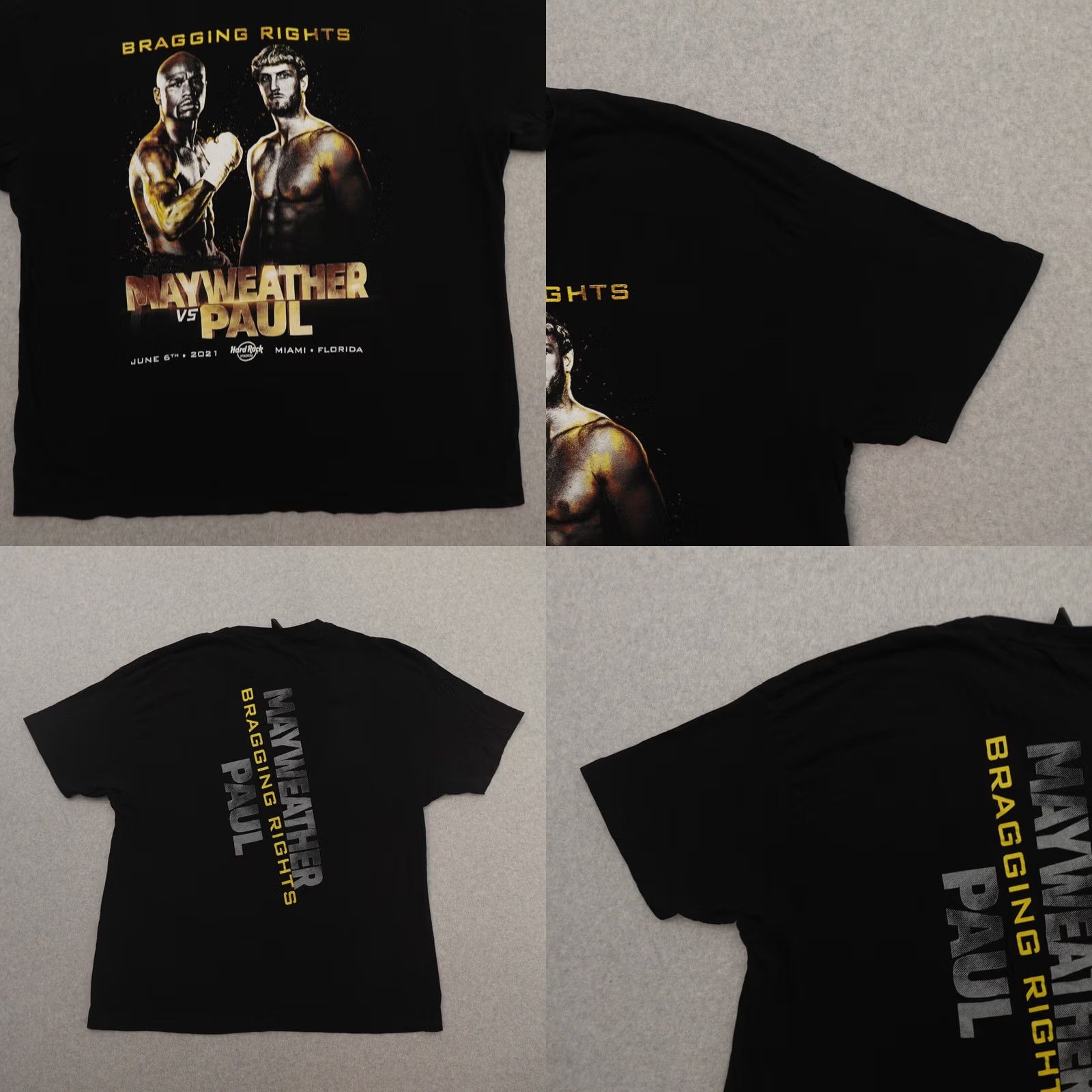Vintage Mayweather vs Paul XL (23X30) Bragging Rights Black Crewneck Graphic Event Men XL Black Boxing MEASUREMENTS ARE PROVIDED IN PICTURES Size US XL / EU 56 / 4 - 8 Thumbnail