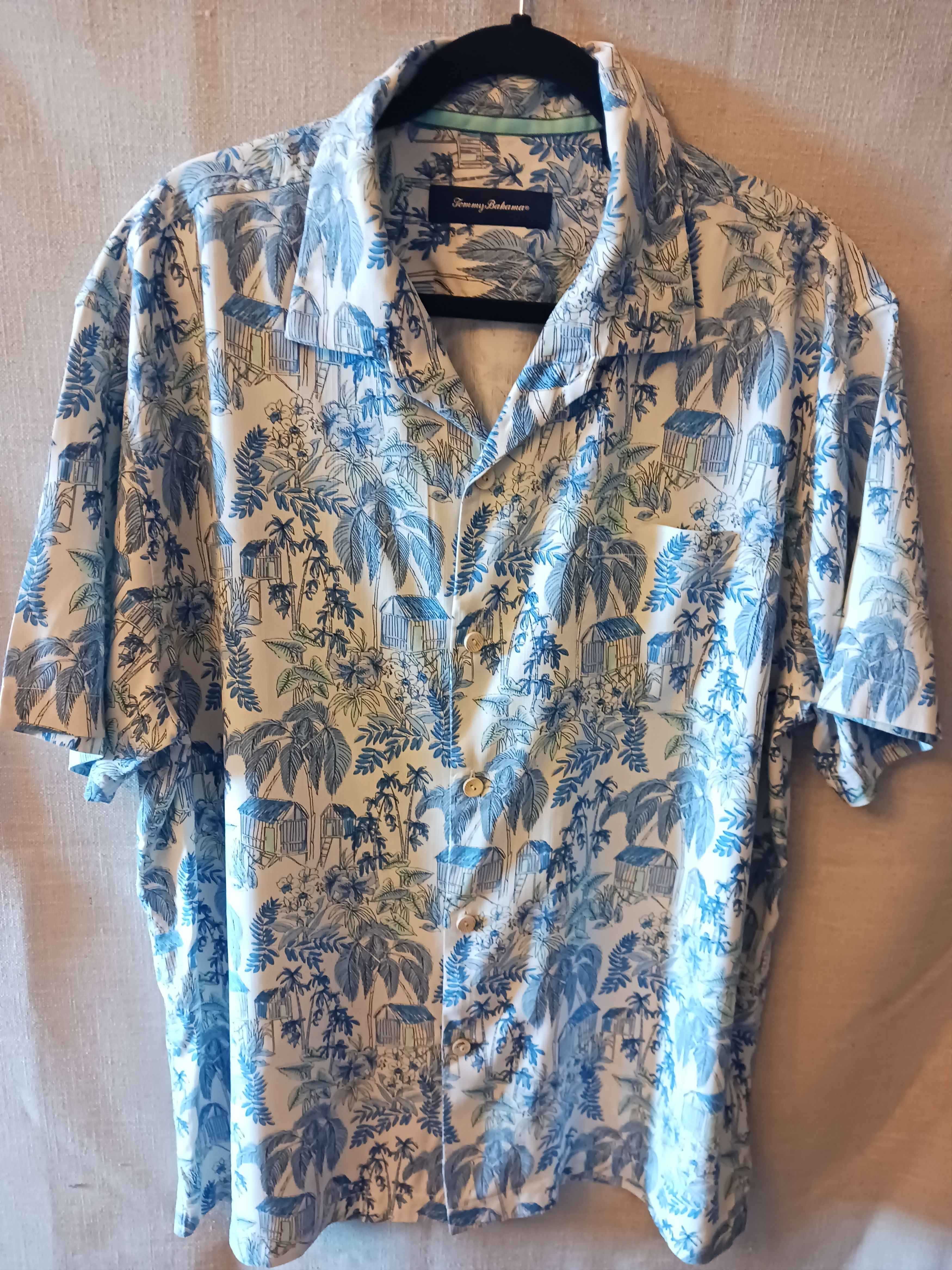 Tommy Bahama 100% Silk Tropical Short Sleeve Camp Shirt Size US XL / EU 56 / 4 - 1 Thumbnail