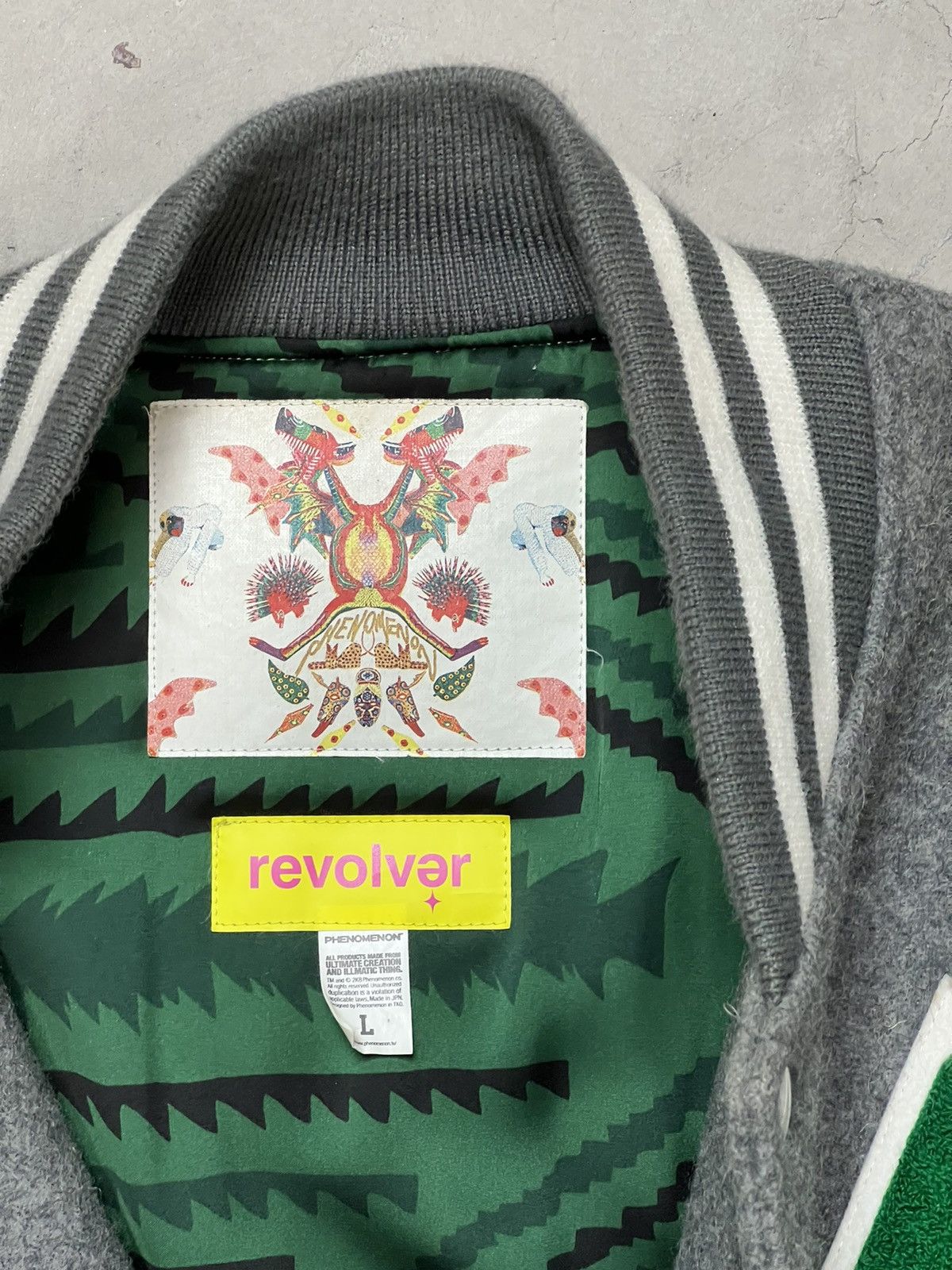PHENOMENON AW/08 Phenomenon x Revolver Eye of Horus Varsity Jacket Size US L / EU 52-54 / 3 - 8 Thumbnail
