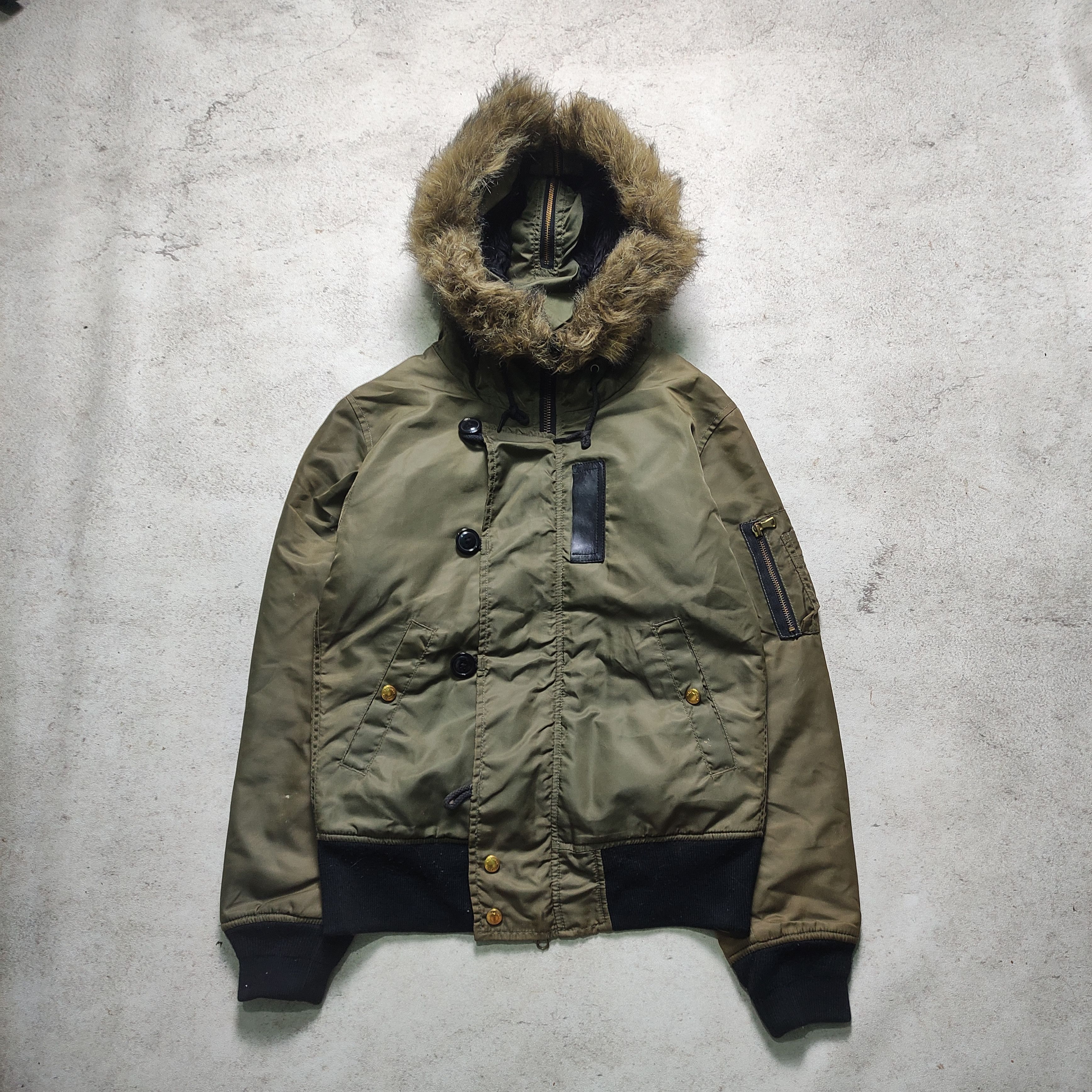 If Six Was Nine × Japanese Brand × Vanquish Vanquish N3B Fur Jacket style Ifsixwasnine LGB Size US S / EU 44-46 / 1 - 2 Thumbnail