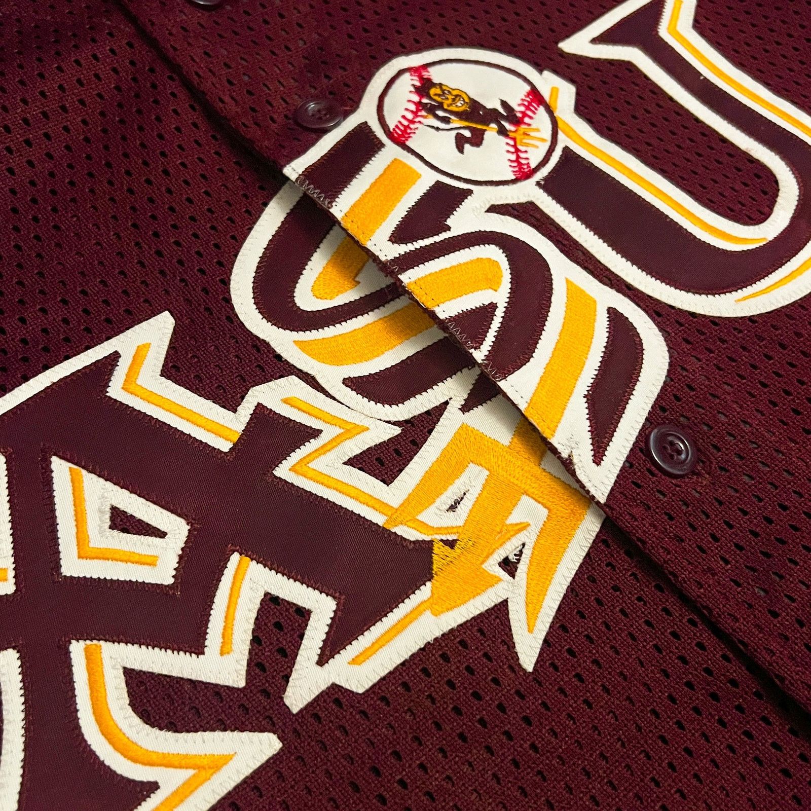 NCAA Vintage Arizona State Baseball Jersey - XL Size US XL / EU 56 / 4 - 2 Thumbnail