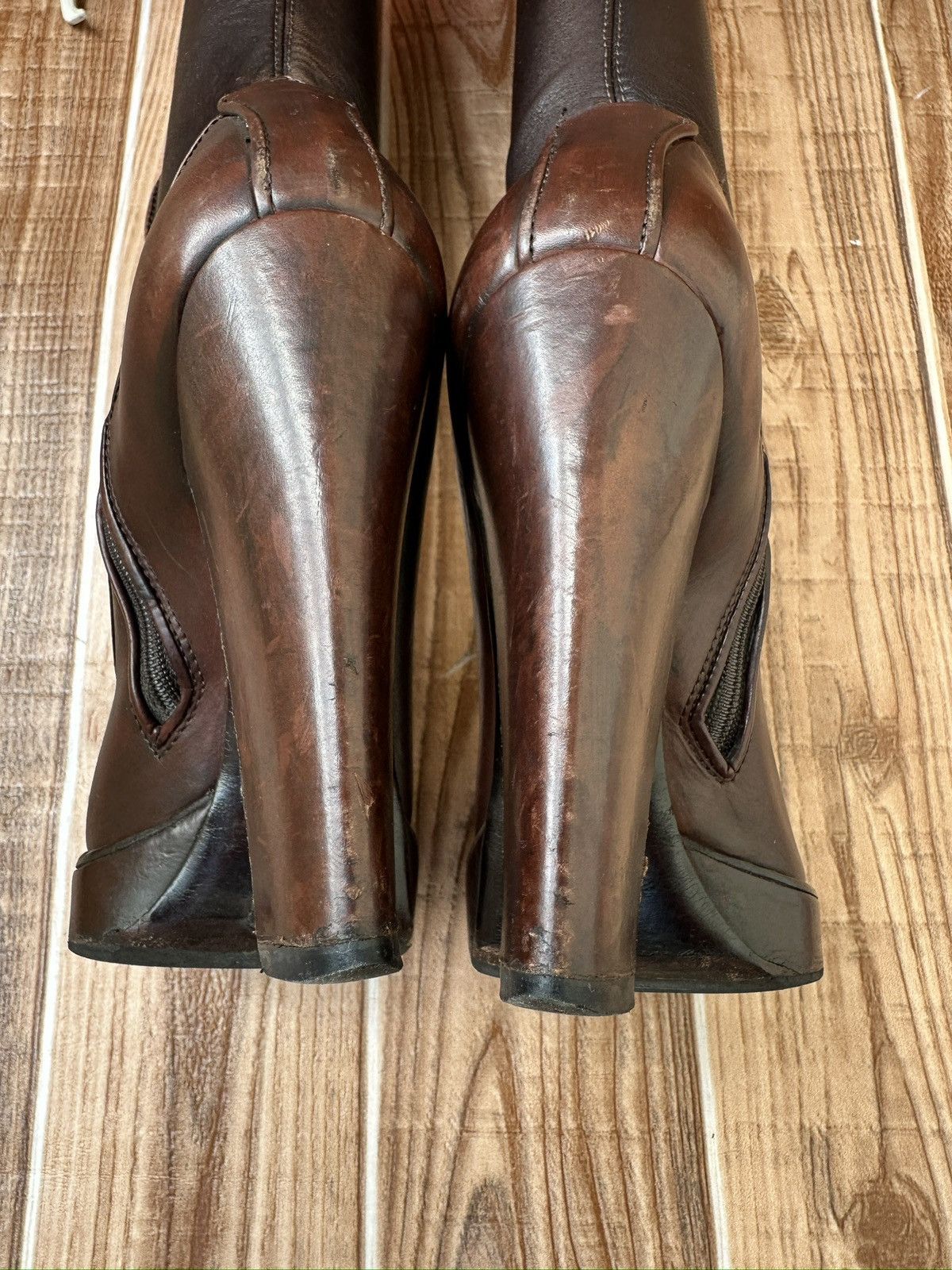 Prada × Vintage FW Fall 2006 Runway Brown Leather Sock Boots Size US 6 / IT 36 - 20 Thumbnail
