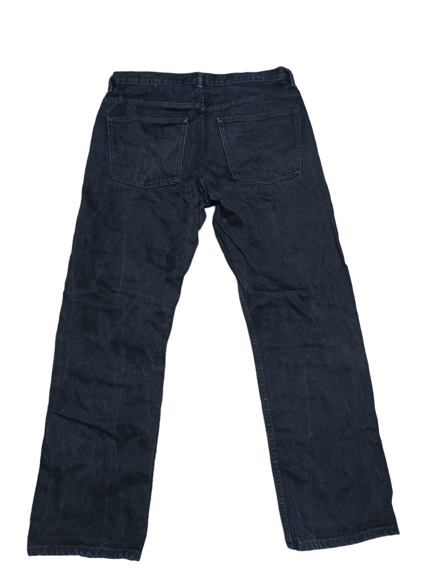 Uniqlo FANTASTIC FIT UNIQLO BLACK WASHED JAPANESE DENIM JEANS Size US 34 / EU 50 - 2 Thumbnail