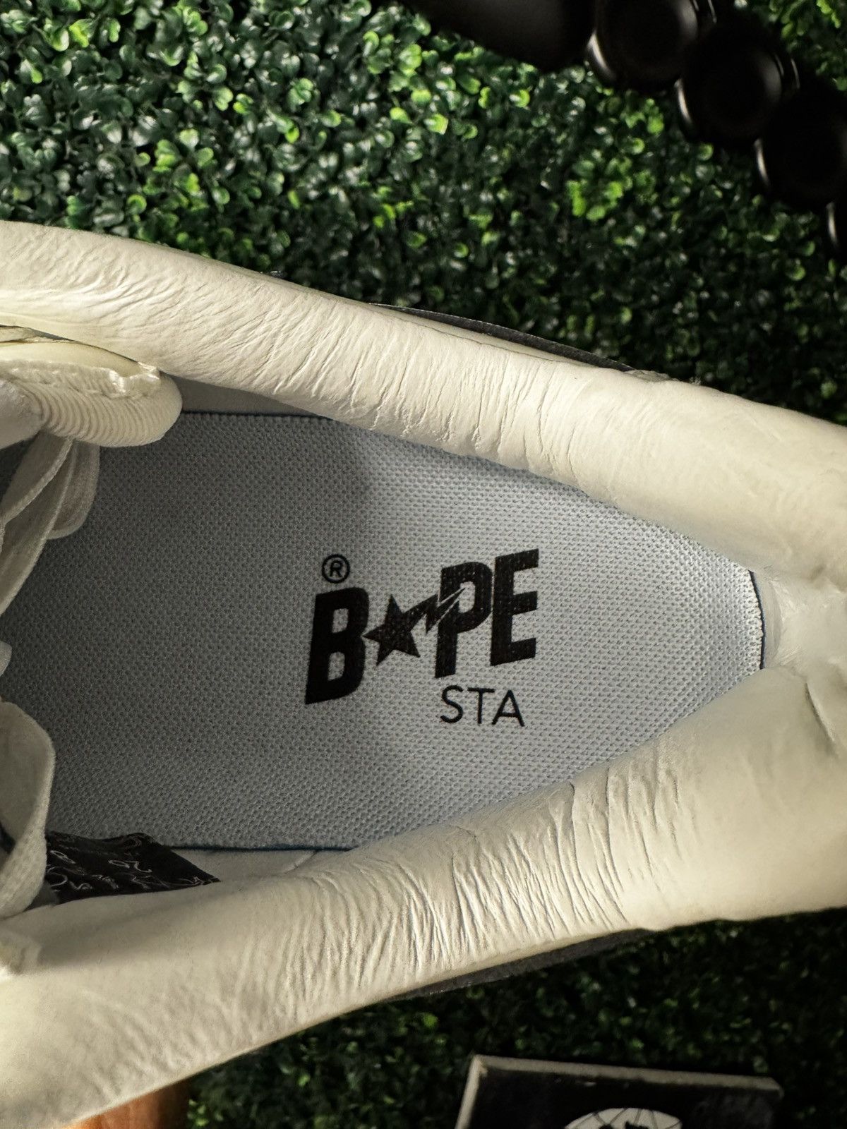 Bape Bapesta #1 white black patent leather Size US 8 / EU 41 - 7 Thumbnail